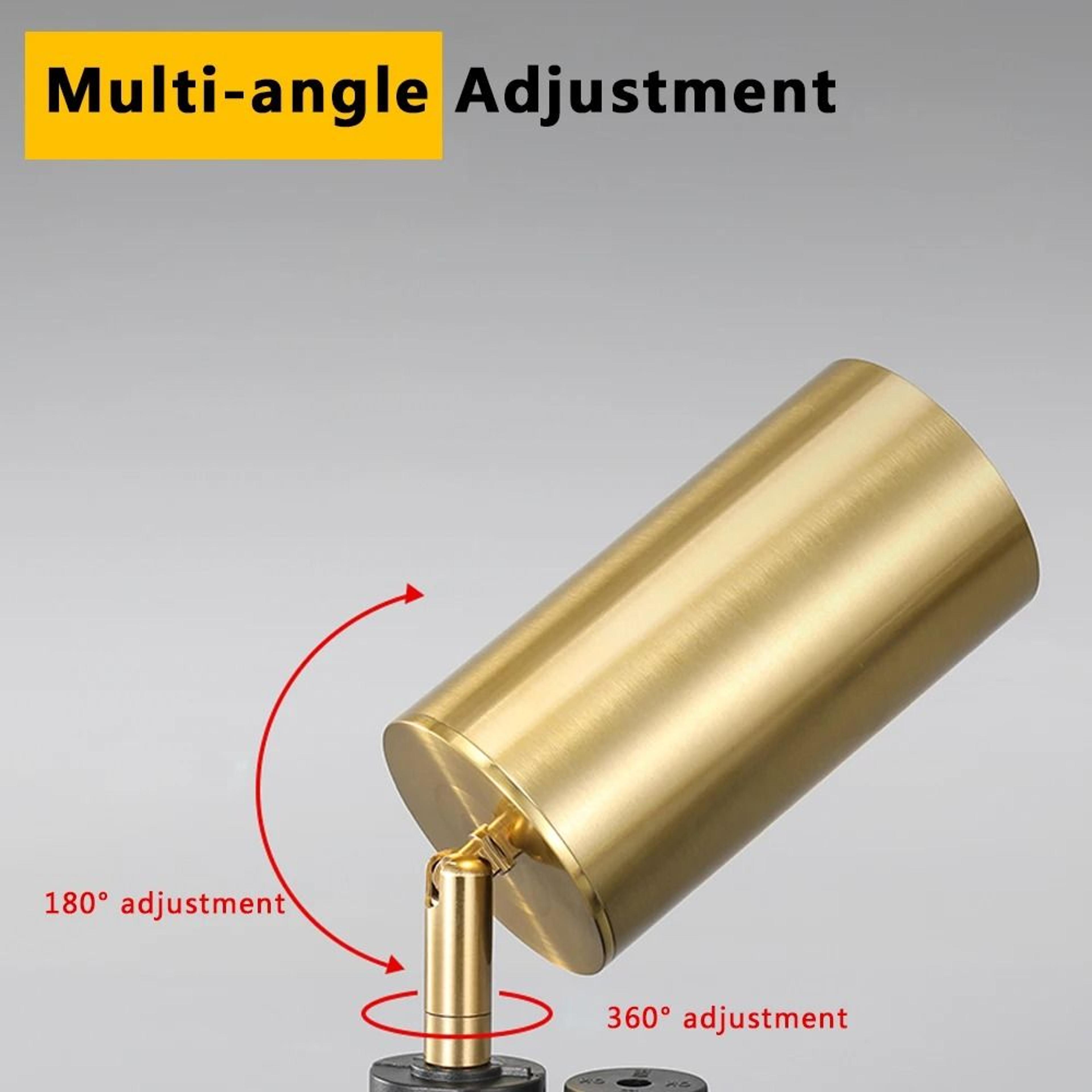 Gold Double Or Triple Head LED Surface Mounted Ceiling Spotlight 10