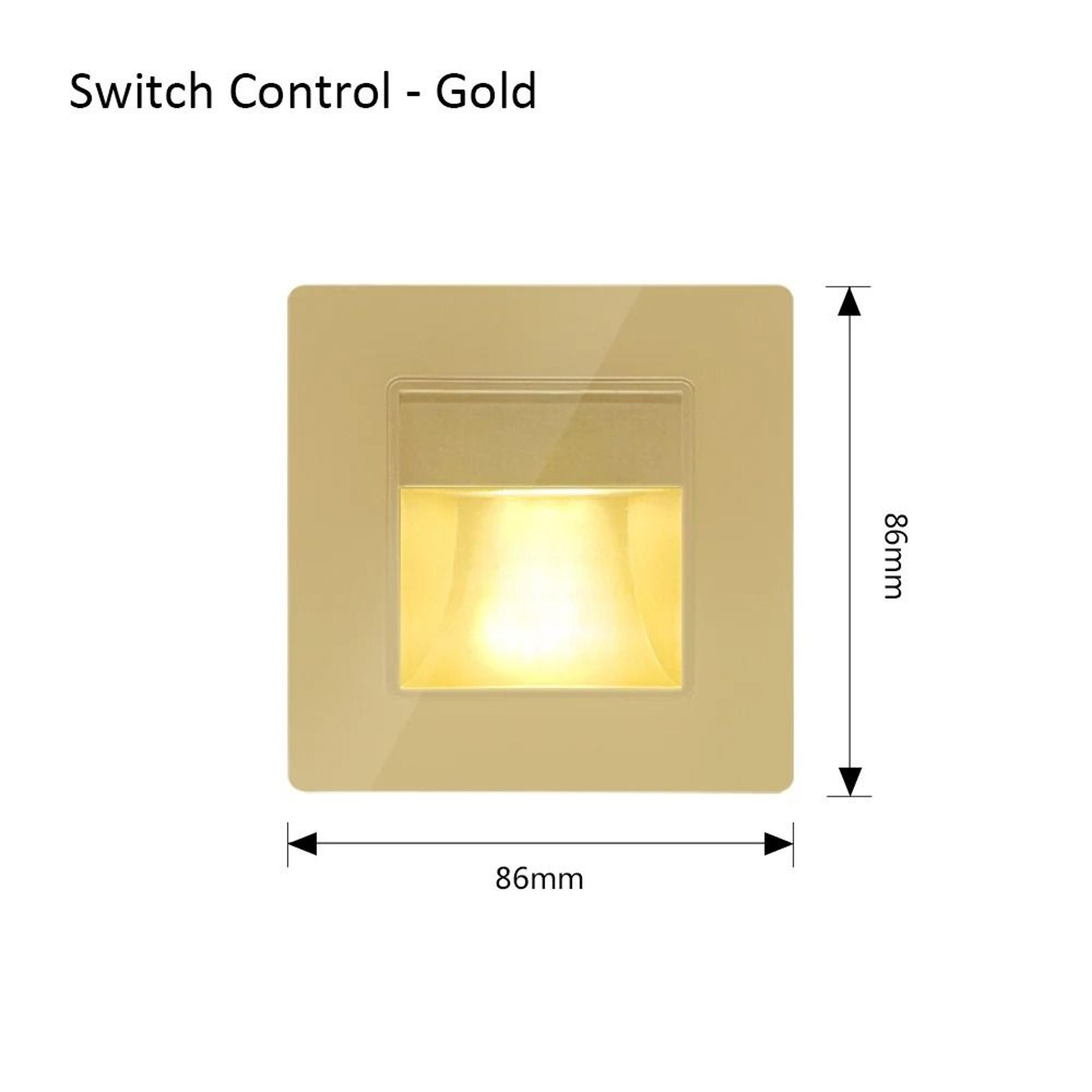 2W Recessed LED Motion Sensor Stair Step Wall Light With Mounting Box 3