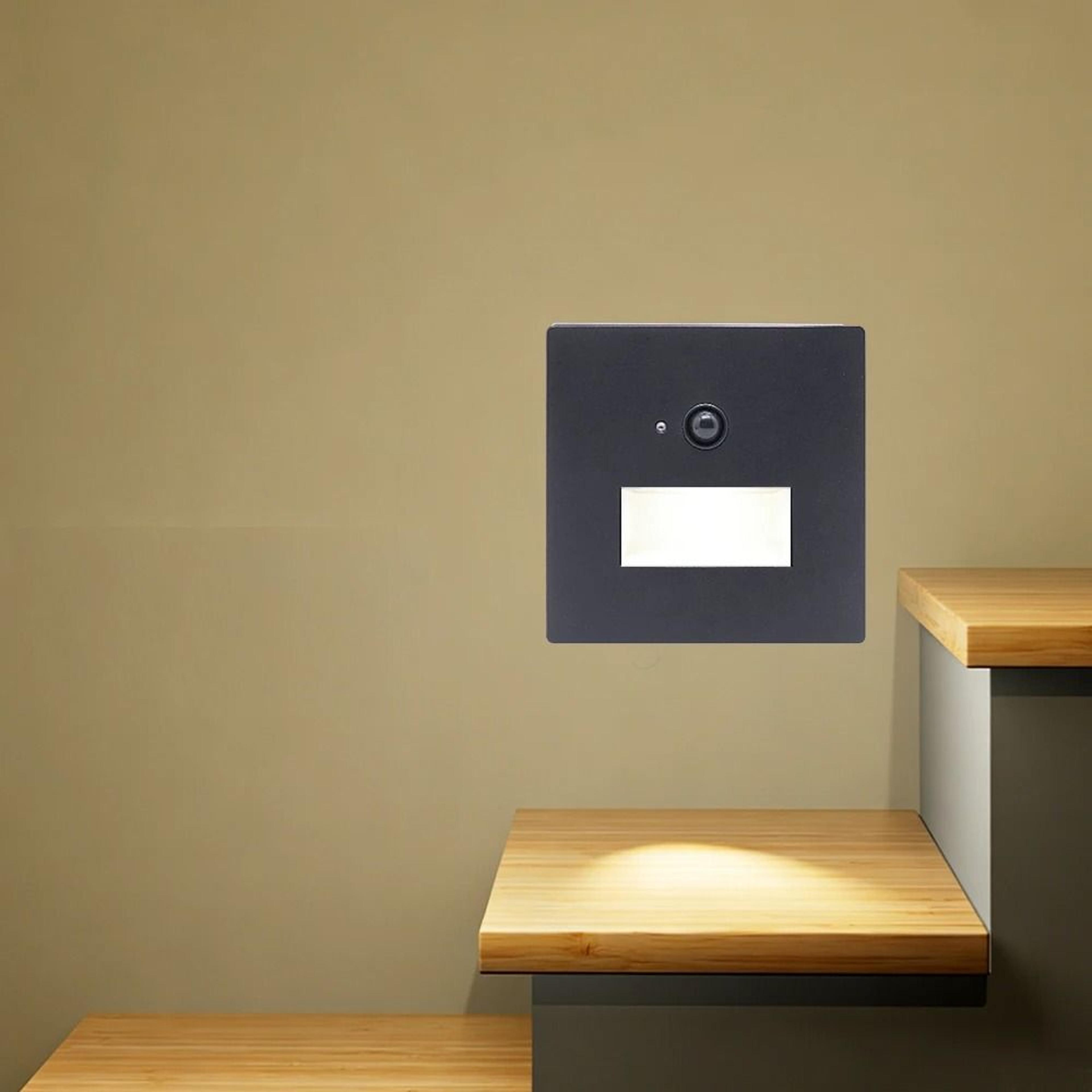 220v recessed led motion sensor stair step wall light for round box