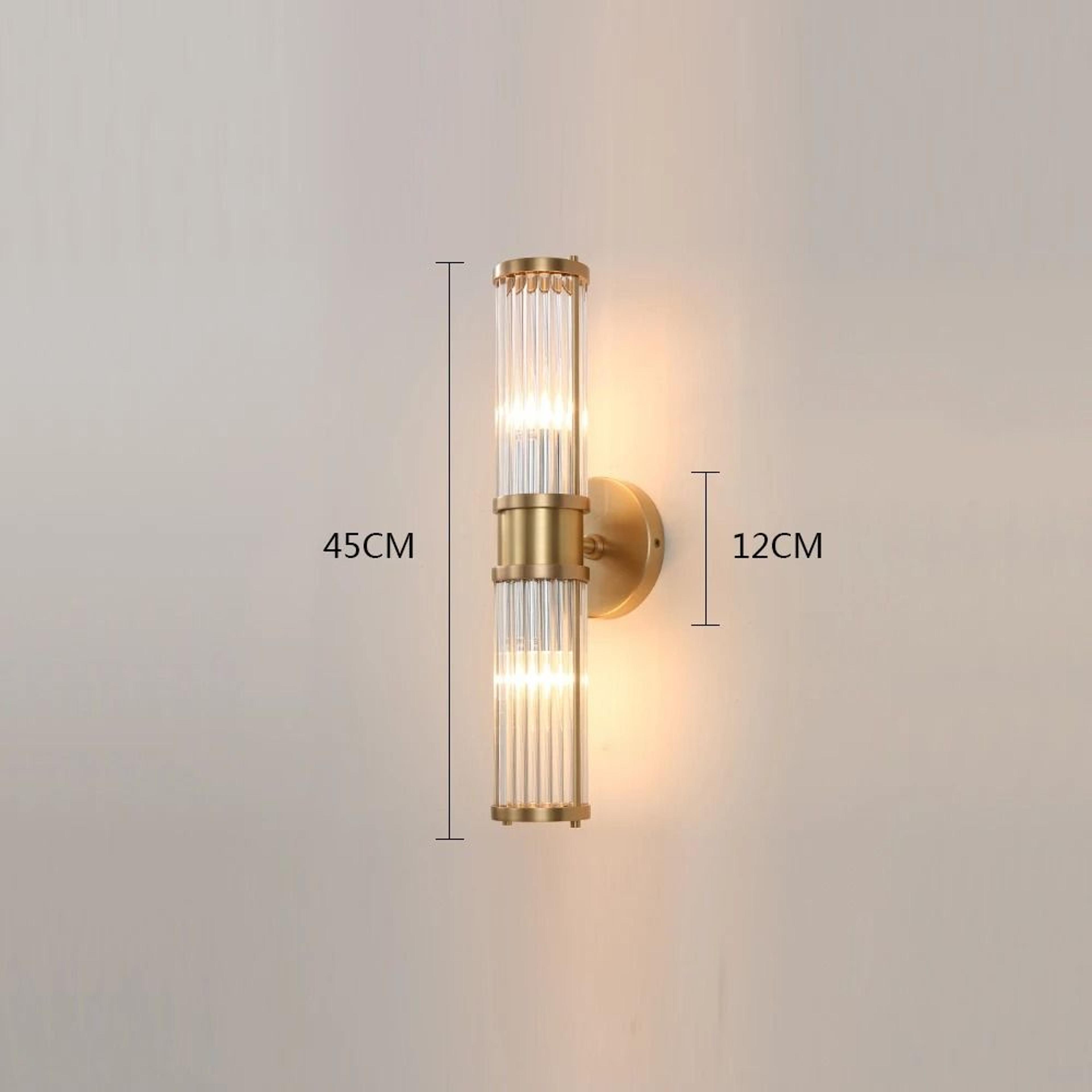 Modern Gold Double Head Up And Down Wall Sconce For Bedroom And Hallway 4
