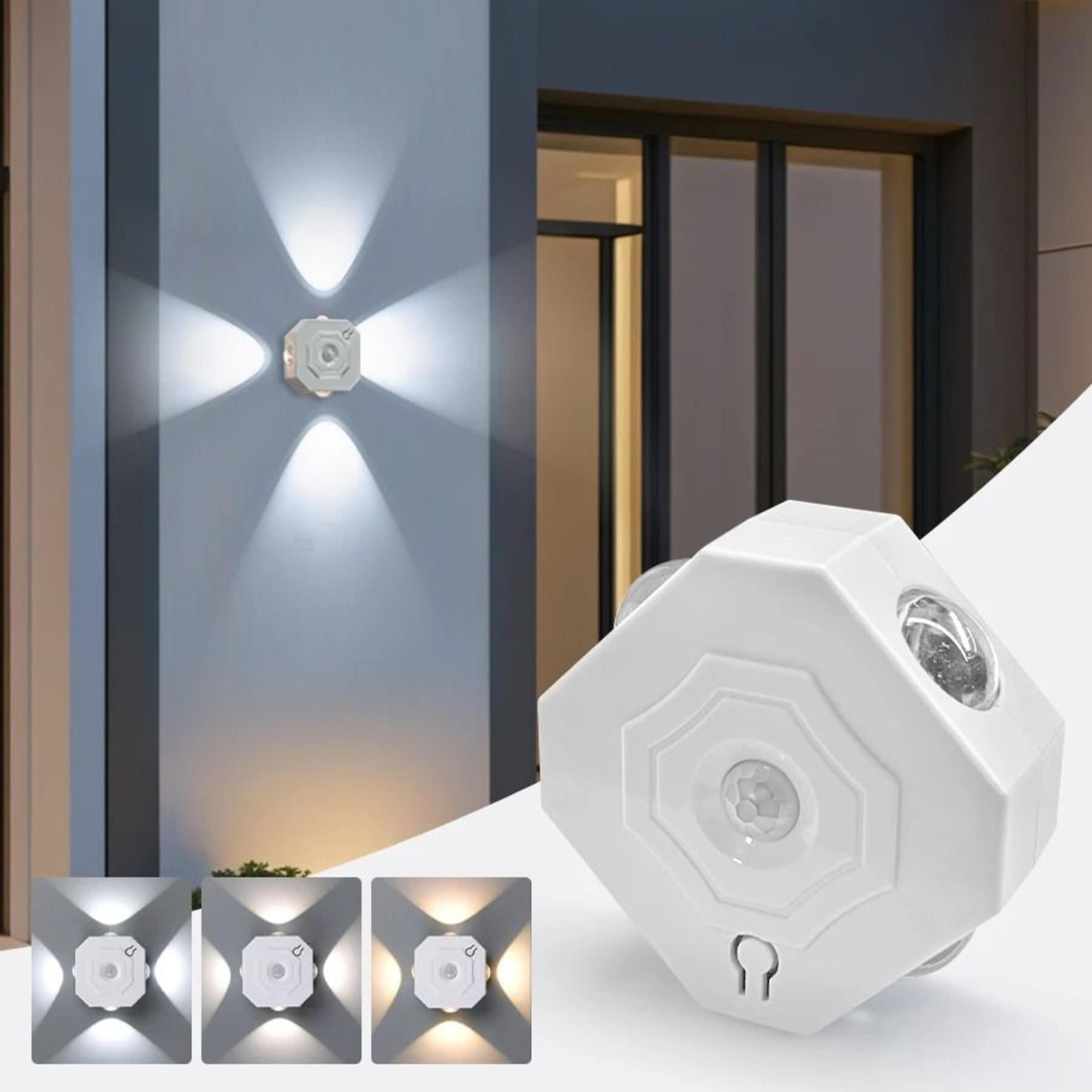 Rechargeable RGB LED Motion Sensor Magnetic Wall Spotlight Night Light 1