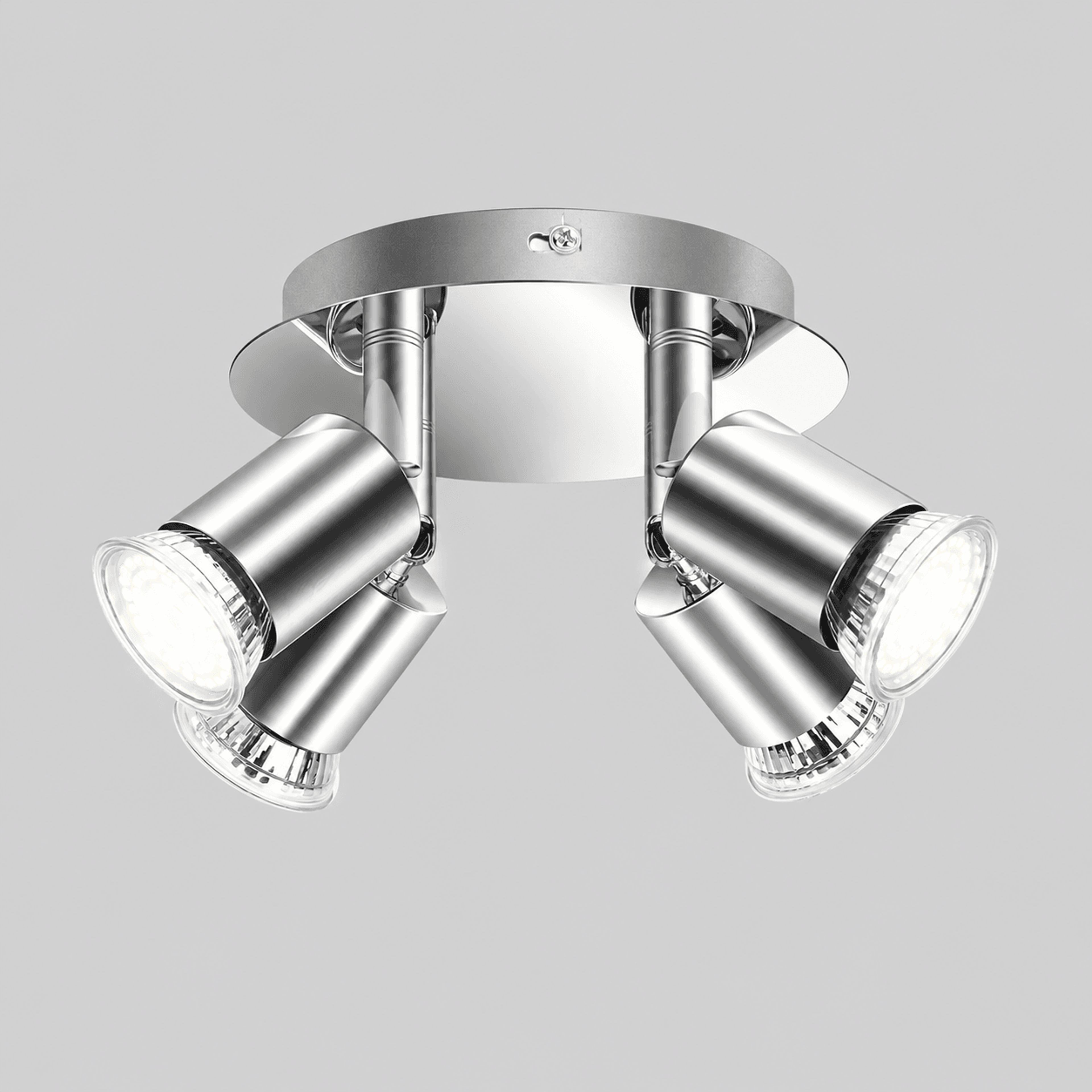 4 head adjustable gu10 led rotatable ceiling spotlight fixture