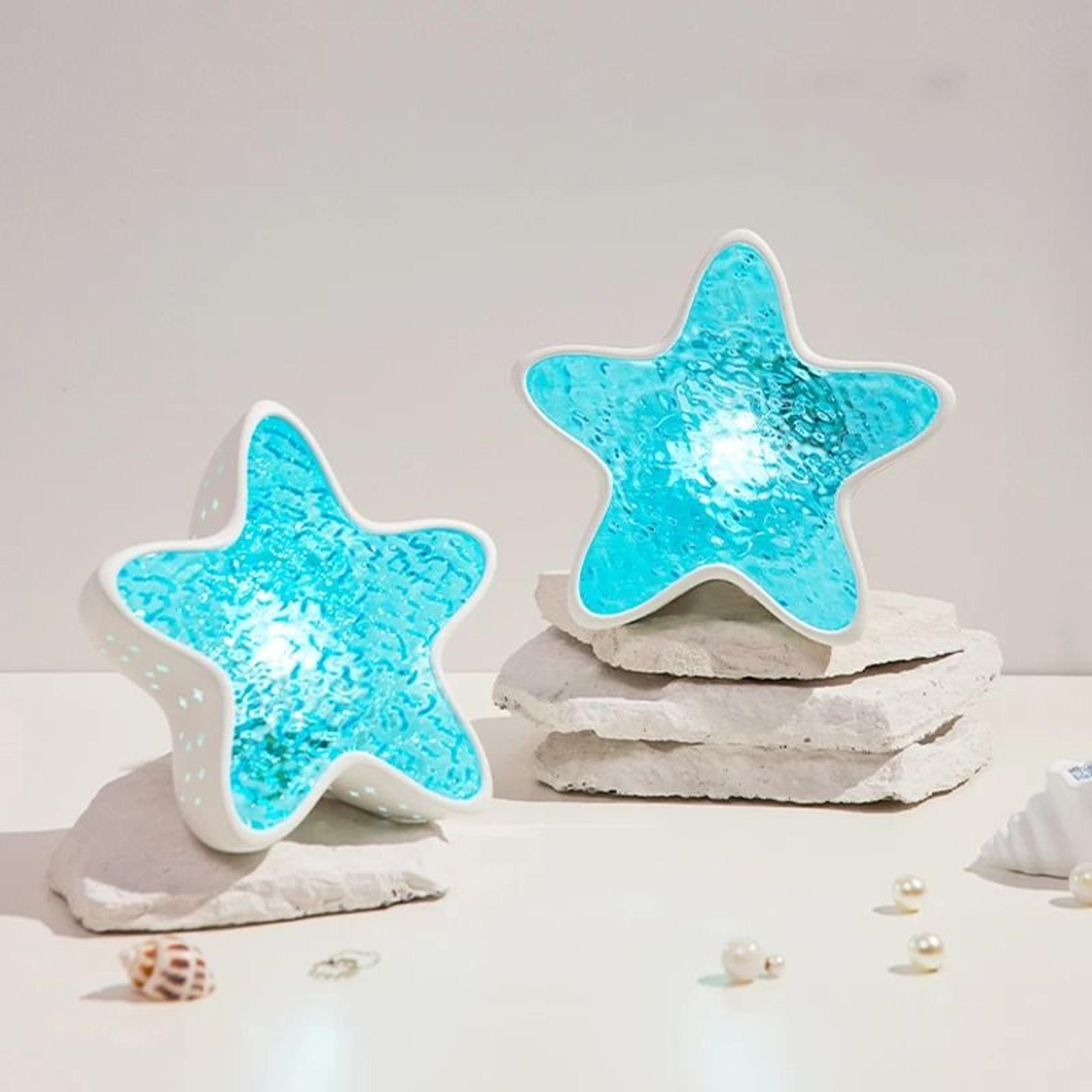 rechargeable starfish northern lights led projector night light