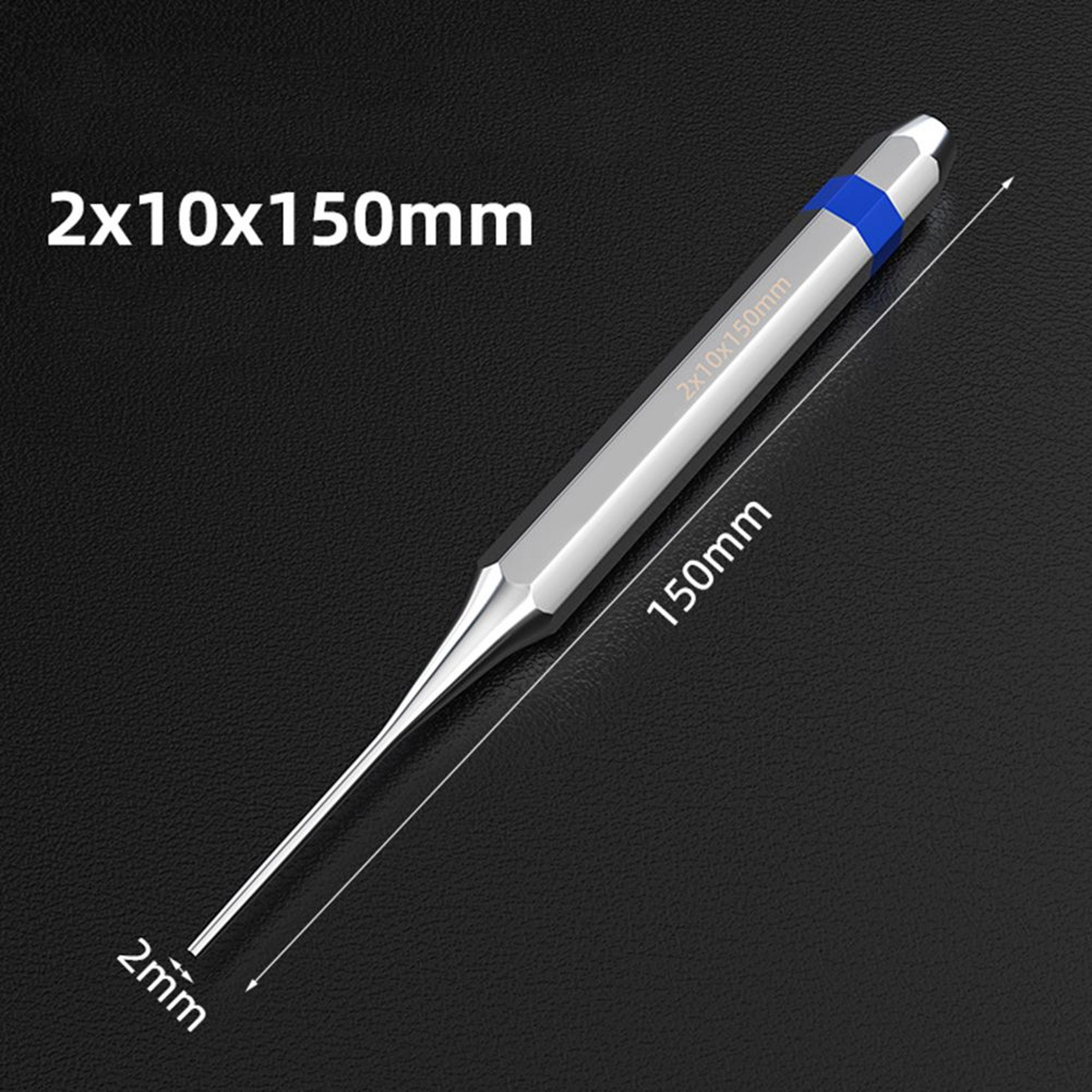 150mm heavy duty alloy steel roll pin punch tool set 2–8mm for pin removal