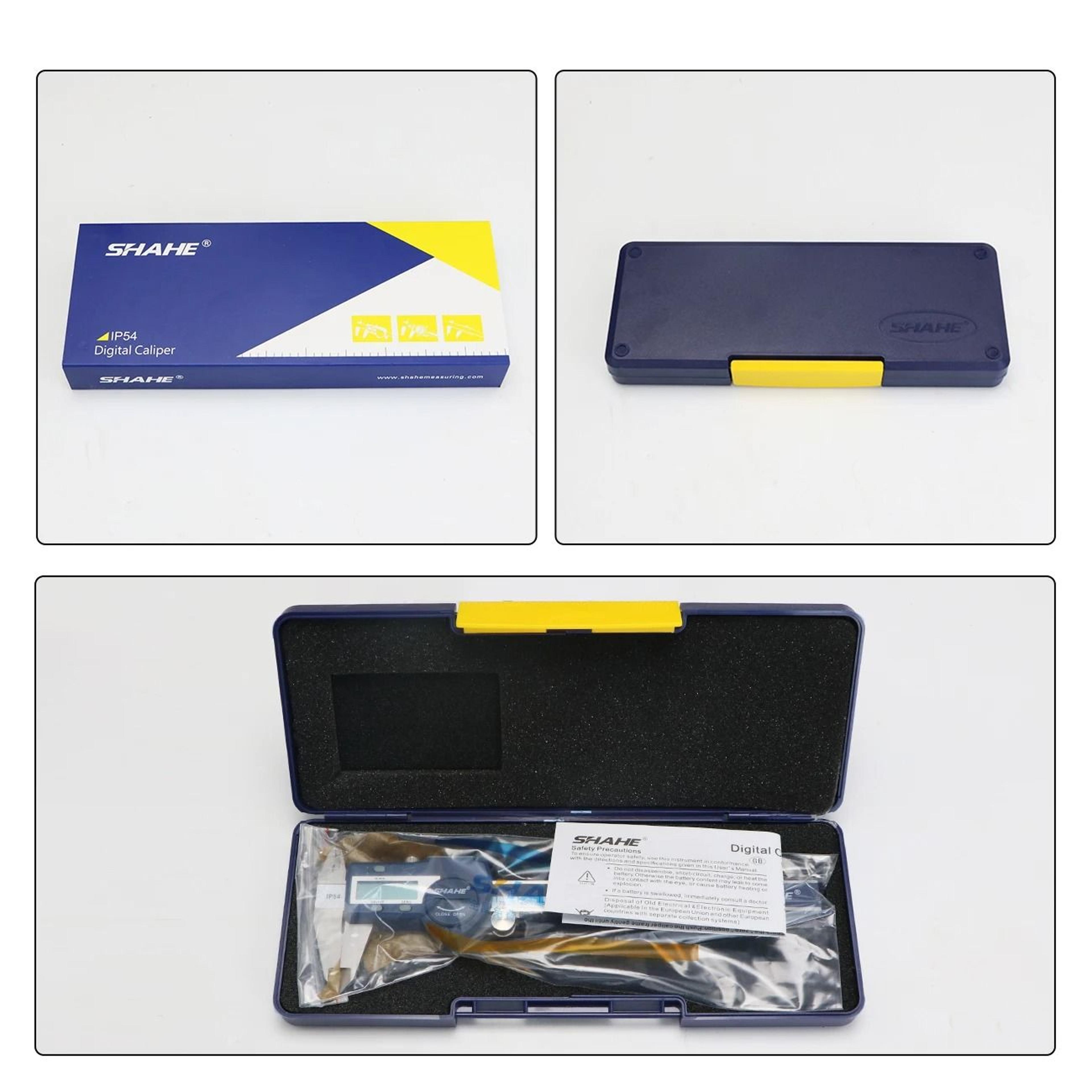 150mm electronic vernier caliper with hardened stainless steel ruler
