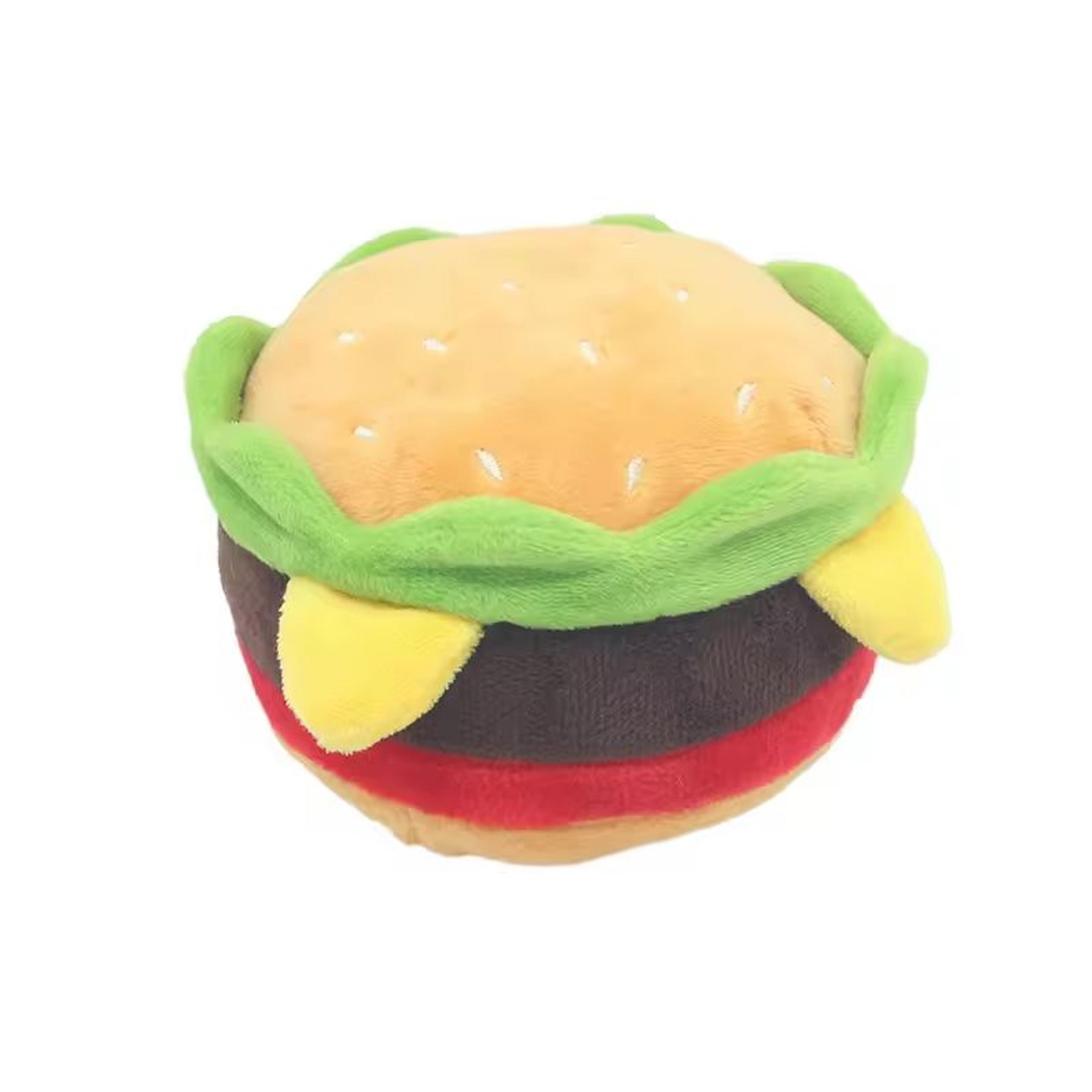 FastFood Squeaky Plush Dog Toy Burger Fries Pizza Or Milkshake For Chewing  Play 3