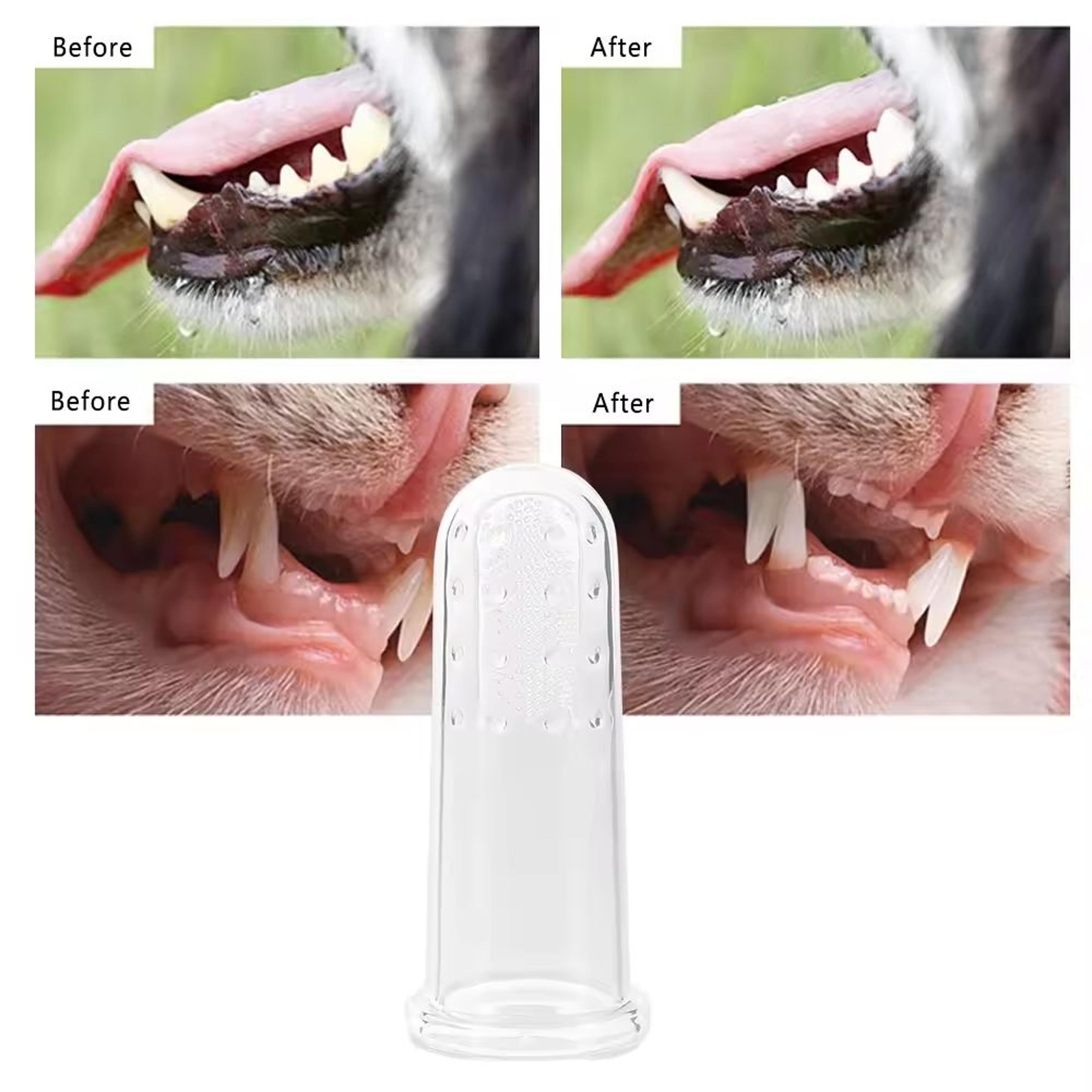 soft silicone finger toothbrush for pets, dog teeth cleaning & pet dental care fingertip brush