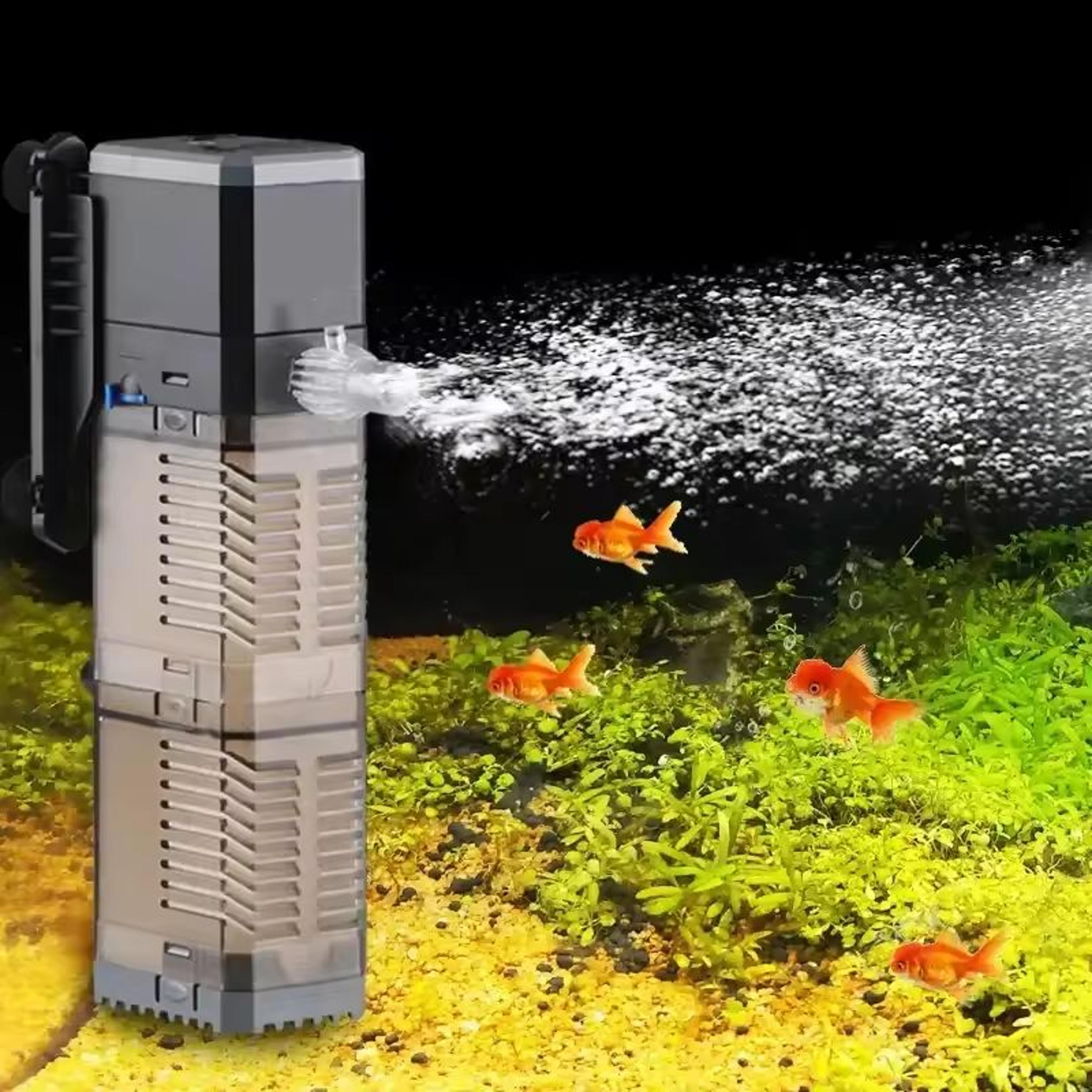 4 In 1 Aquarium Filter Internal Aquarium Filter Pump Aquarium Submersible Pump With Replacement Fil 0