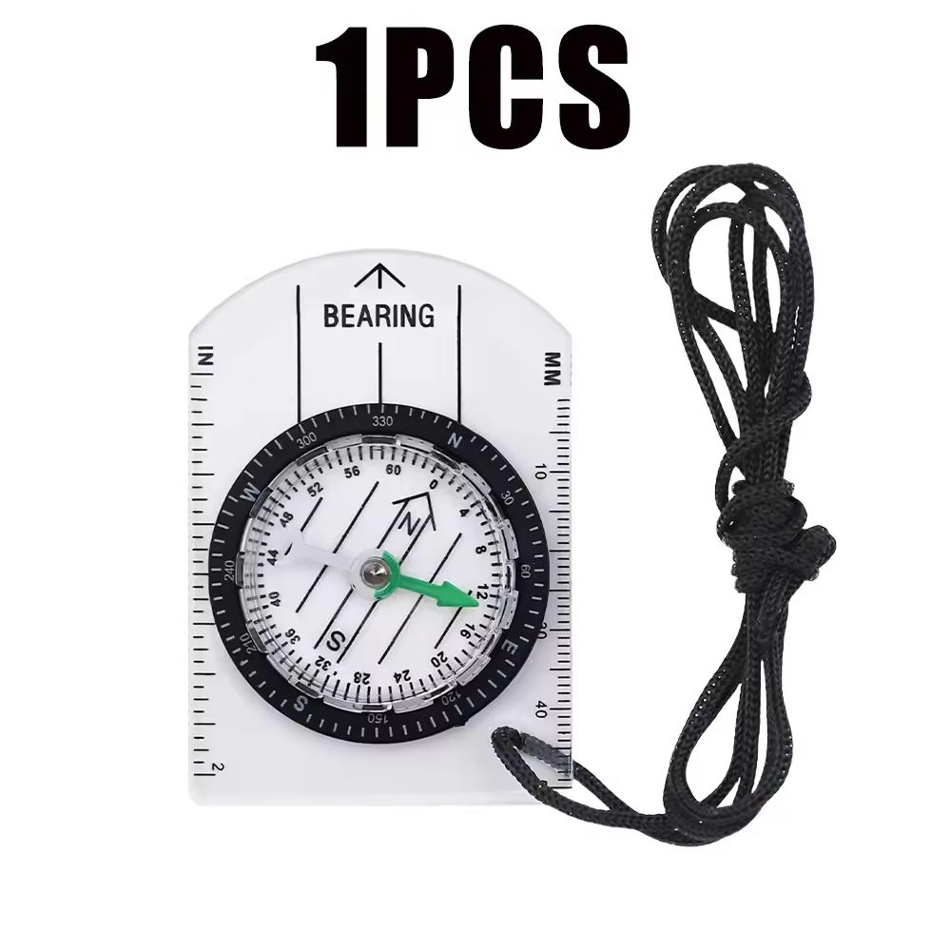 Multifunction Tactical Compass Survival Tool With LED Mirror  Whistle 9