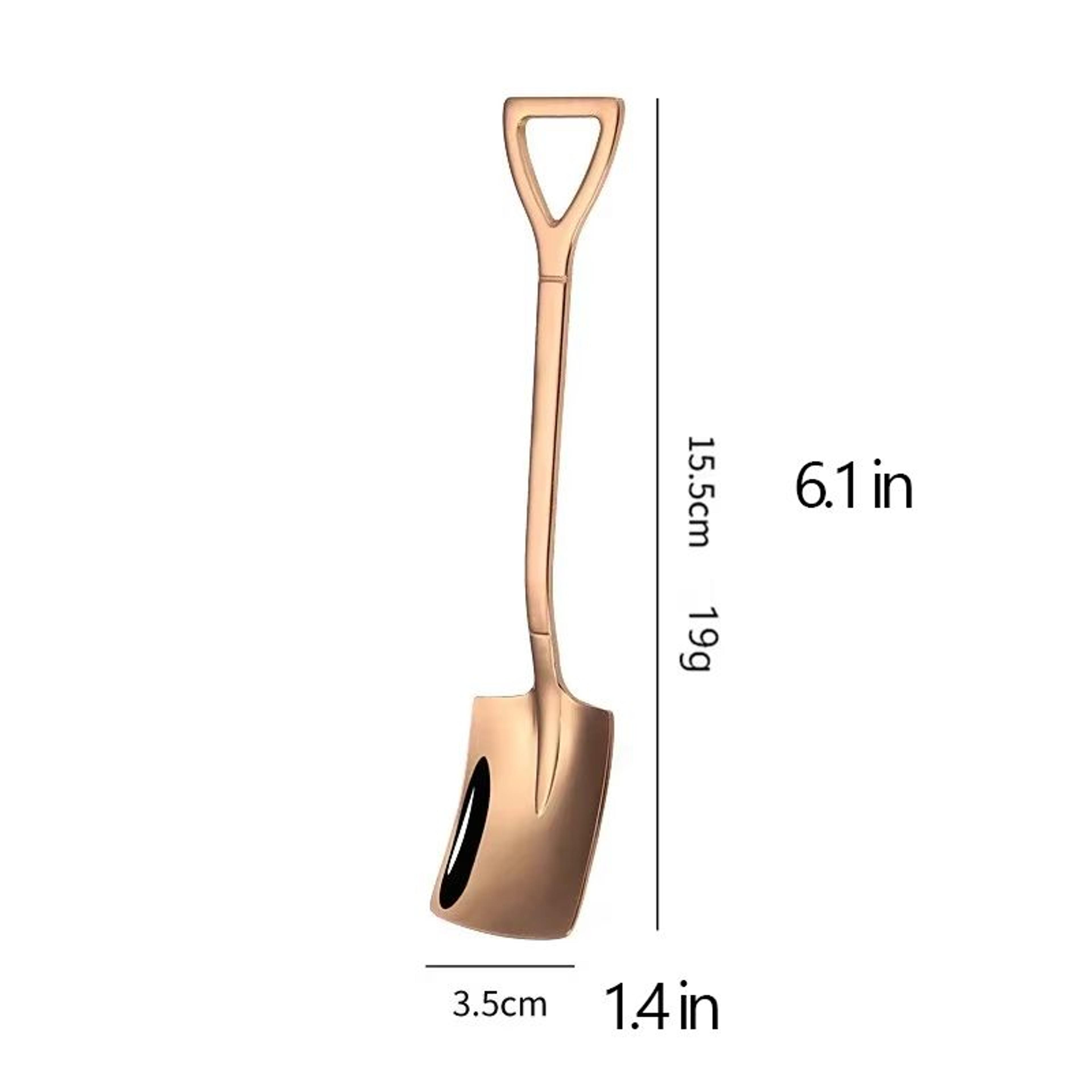 Vintage Shovel Spoon Stainless Steel Coffee Spoon For Desserts 7