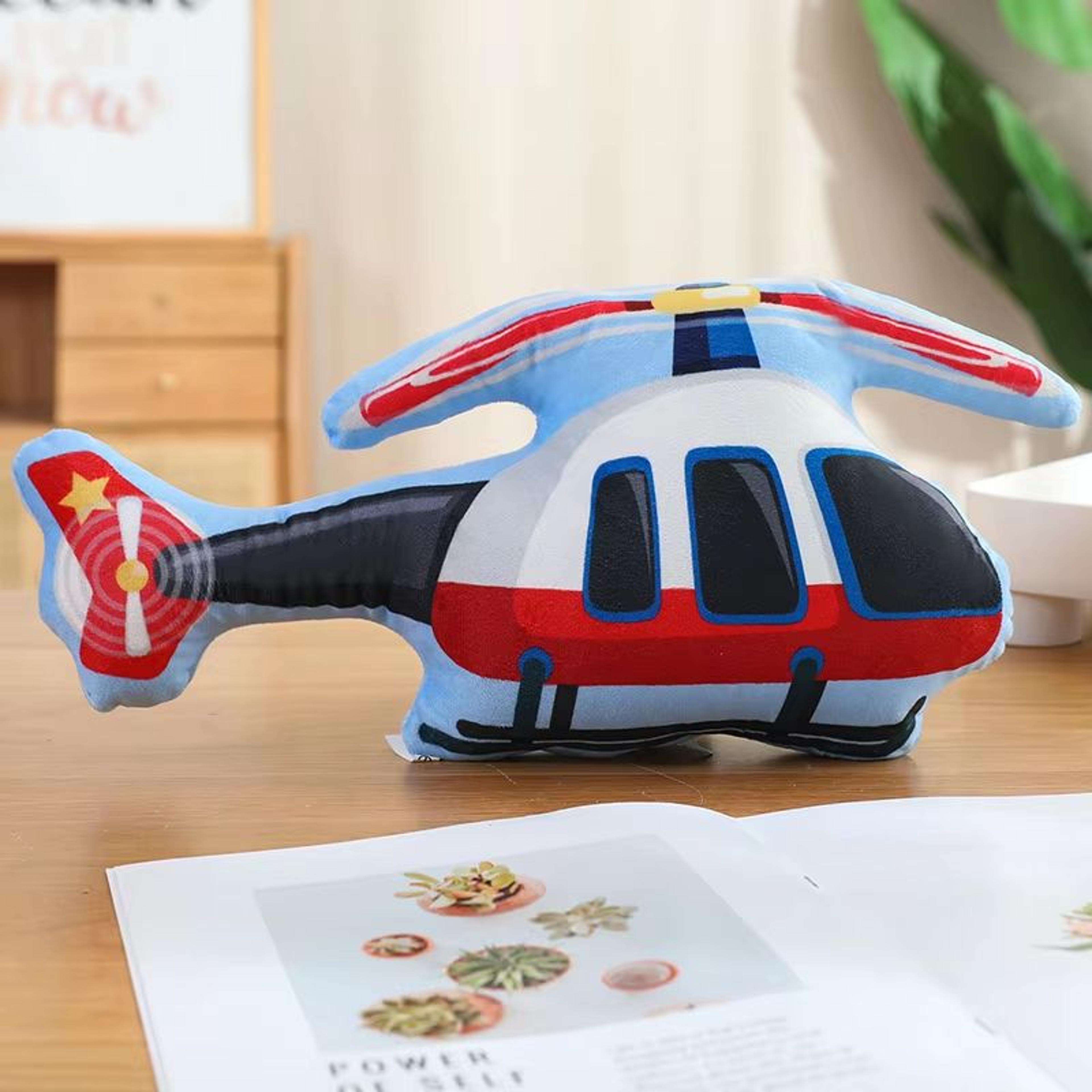 Cartoon Vehicle Plush Hug Pillow Police Car Fire Truck Excavator 8