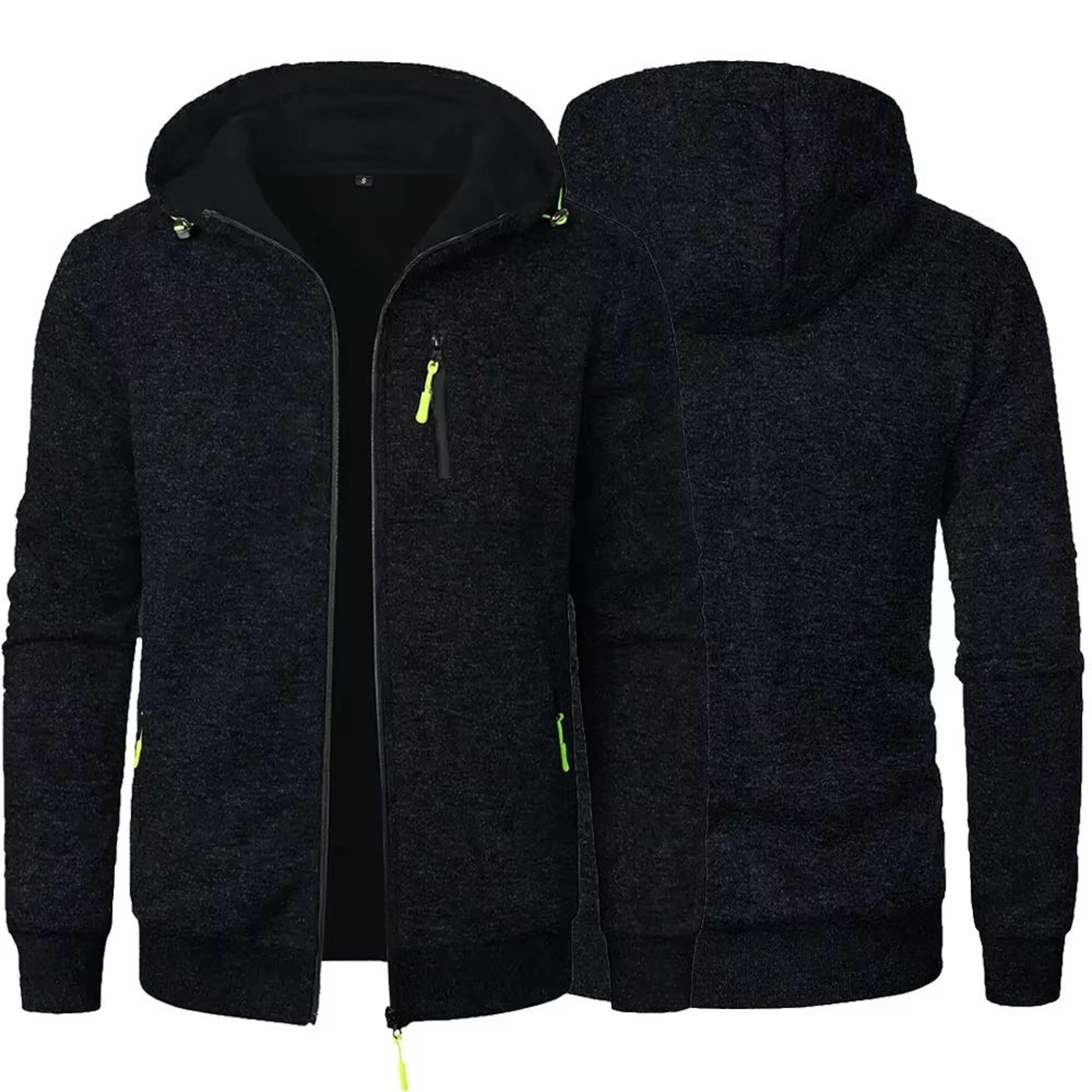Mens Slim Fit Hoodie Jacket Hooded Sweatshirt For Men Streetwear Sportswear 7