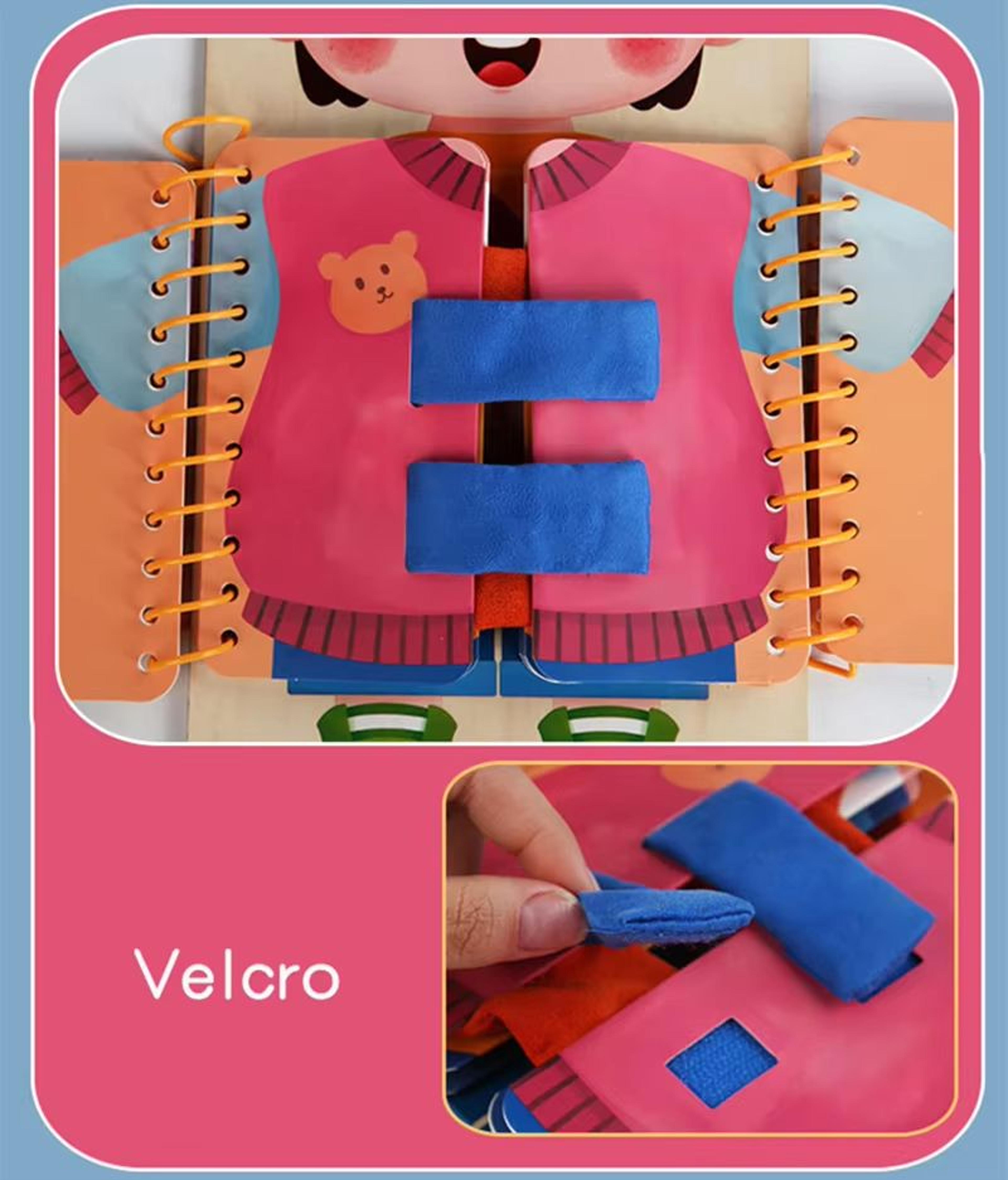 MultiLayer Wooden Busy Board Montessori Busy Board Toddler Dressing Board For Quiet SkillBuilding P 2