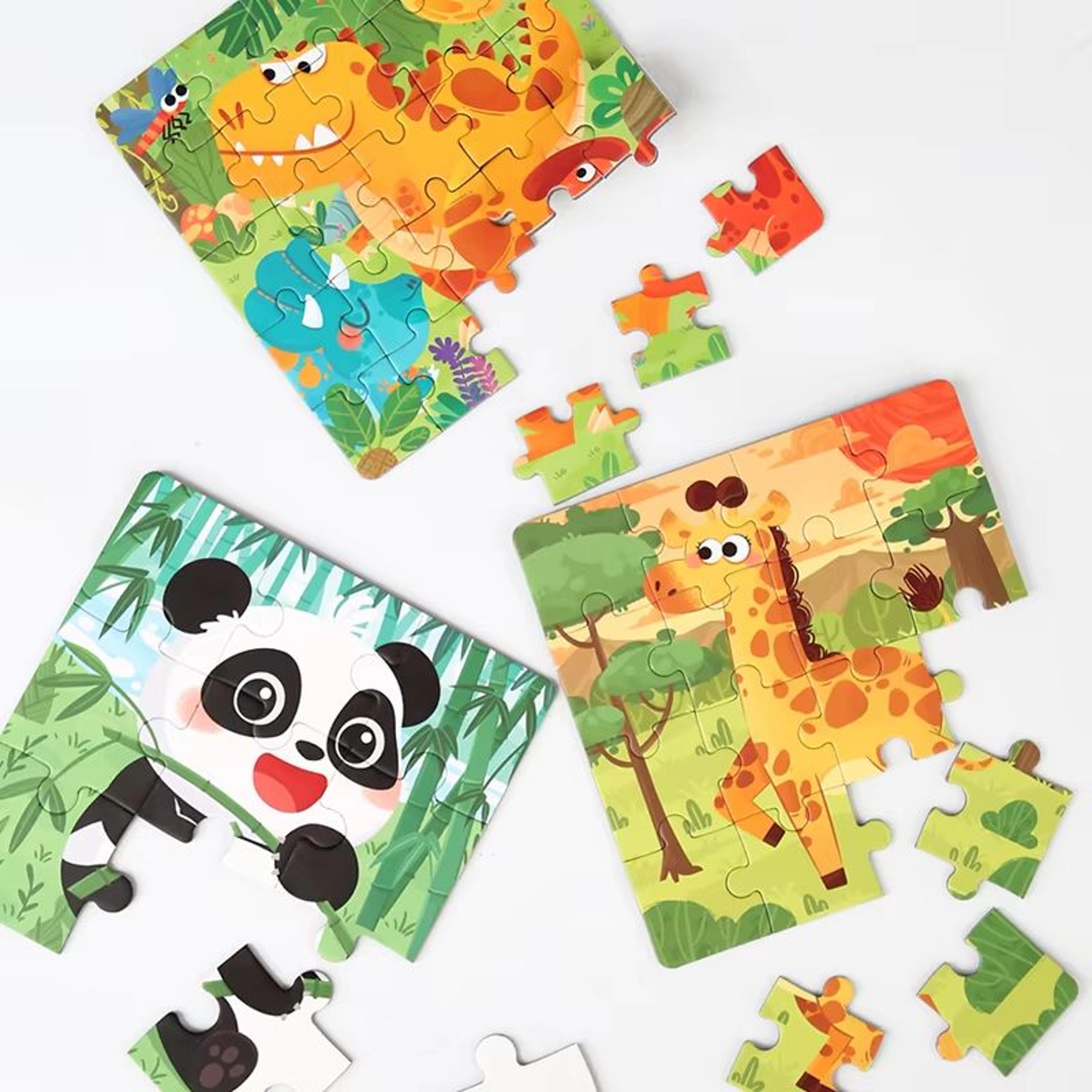 Magnetic Puzzle Book For Kids Montessori Animal Jigsaw Travel Toy 0