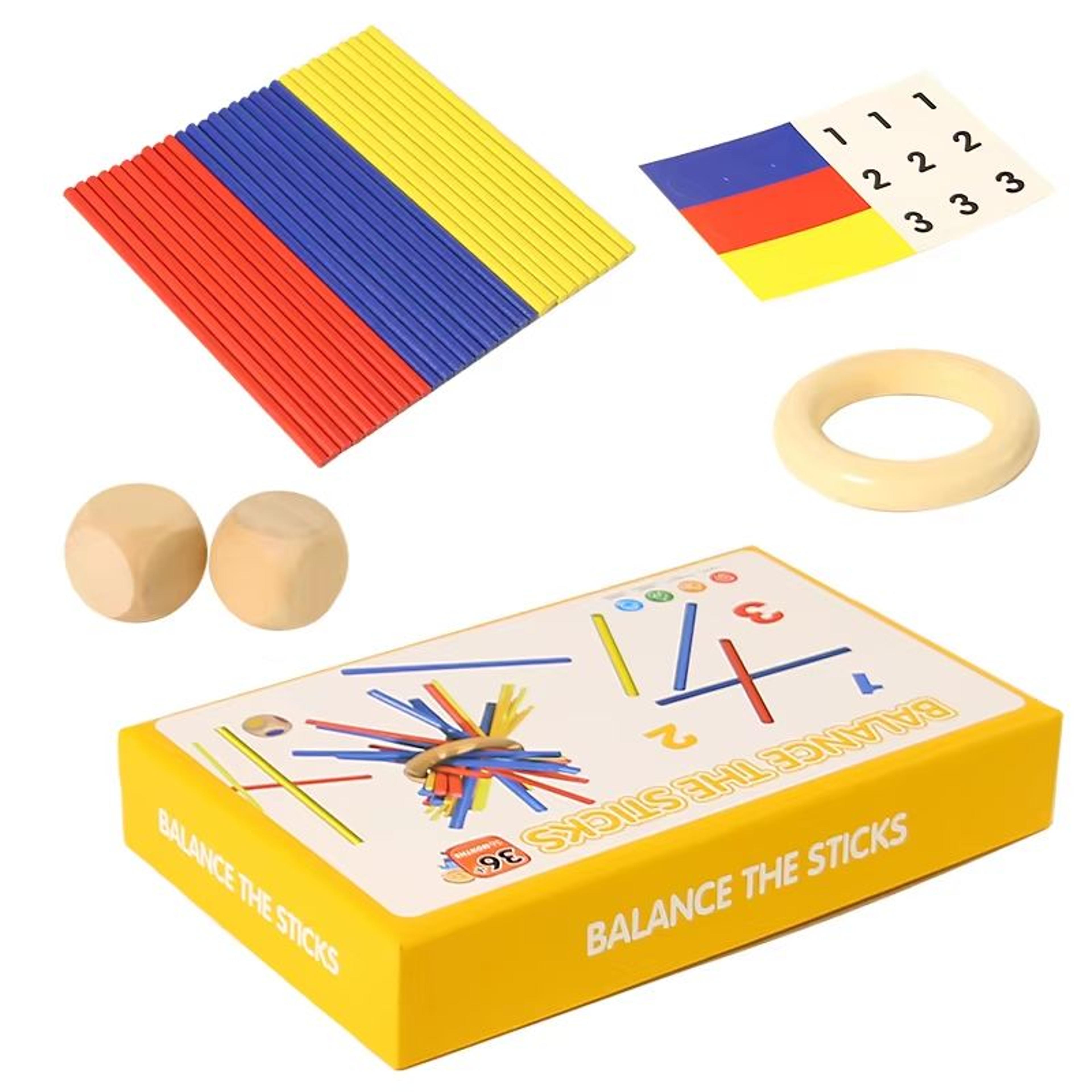 3in1 Wooden Stick And Number Tower Game  Montessori Math  Thinking Toy For Kids 7