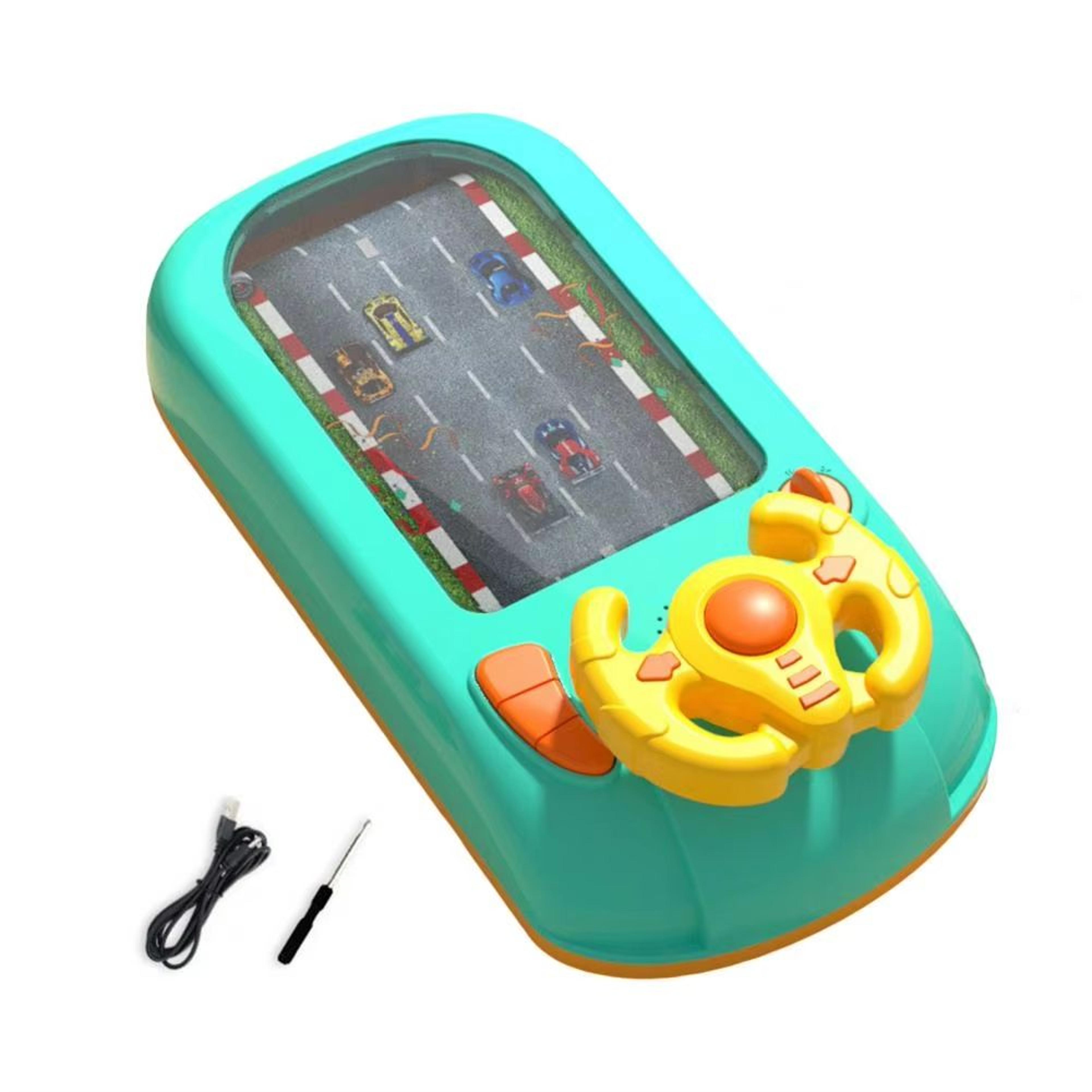Kids Driving Simulator Toy Steering Wheel Racer Steering Wheel Racing Game With Sound  Lights 6