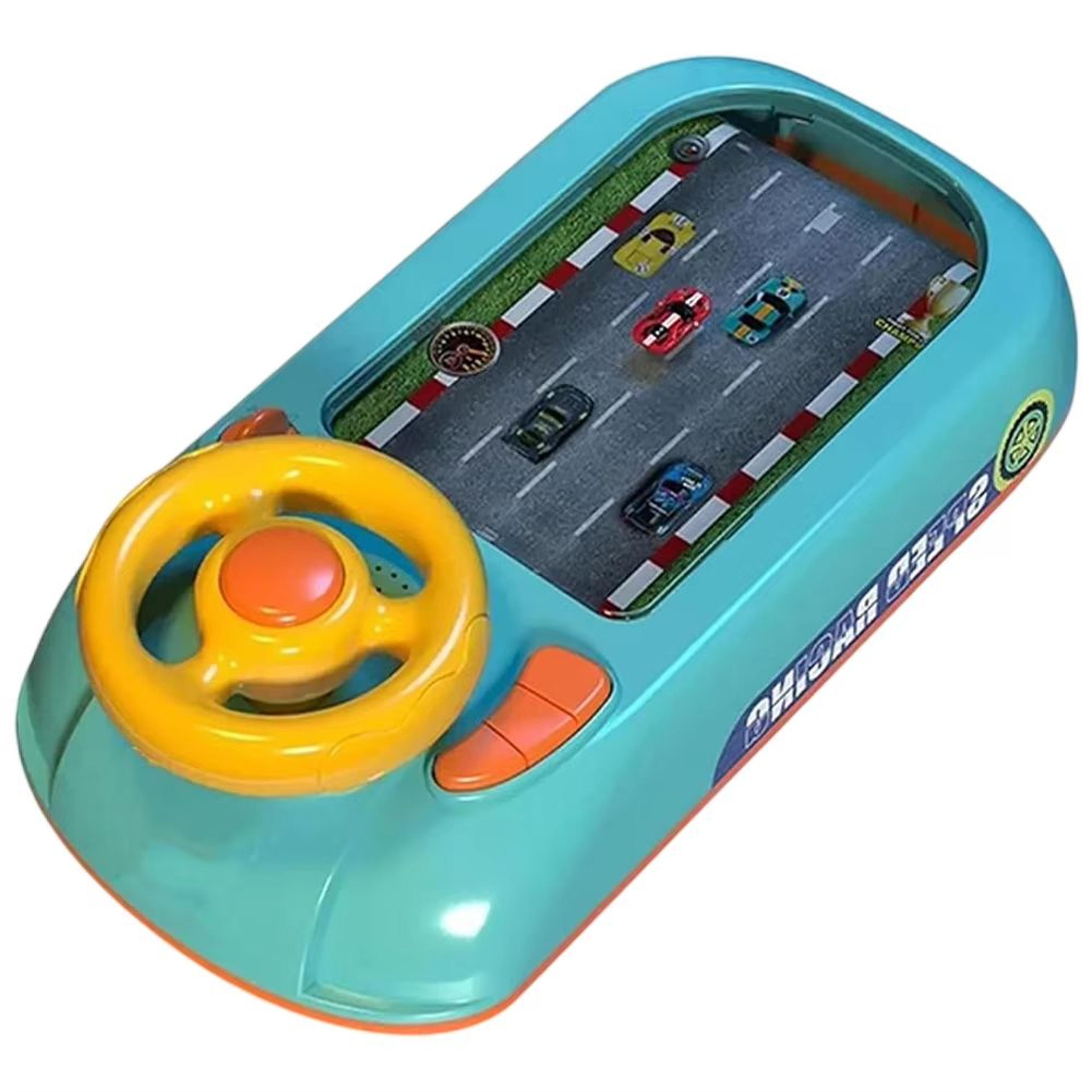 Kids Driving Simulator Toy Steering Wheel Racer Steering Wheel Racing Game With Sound  Lights 10