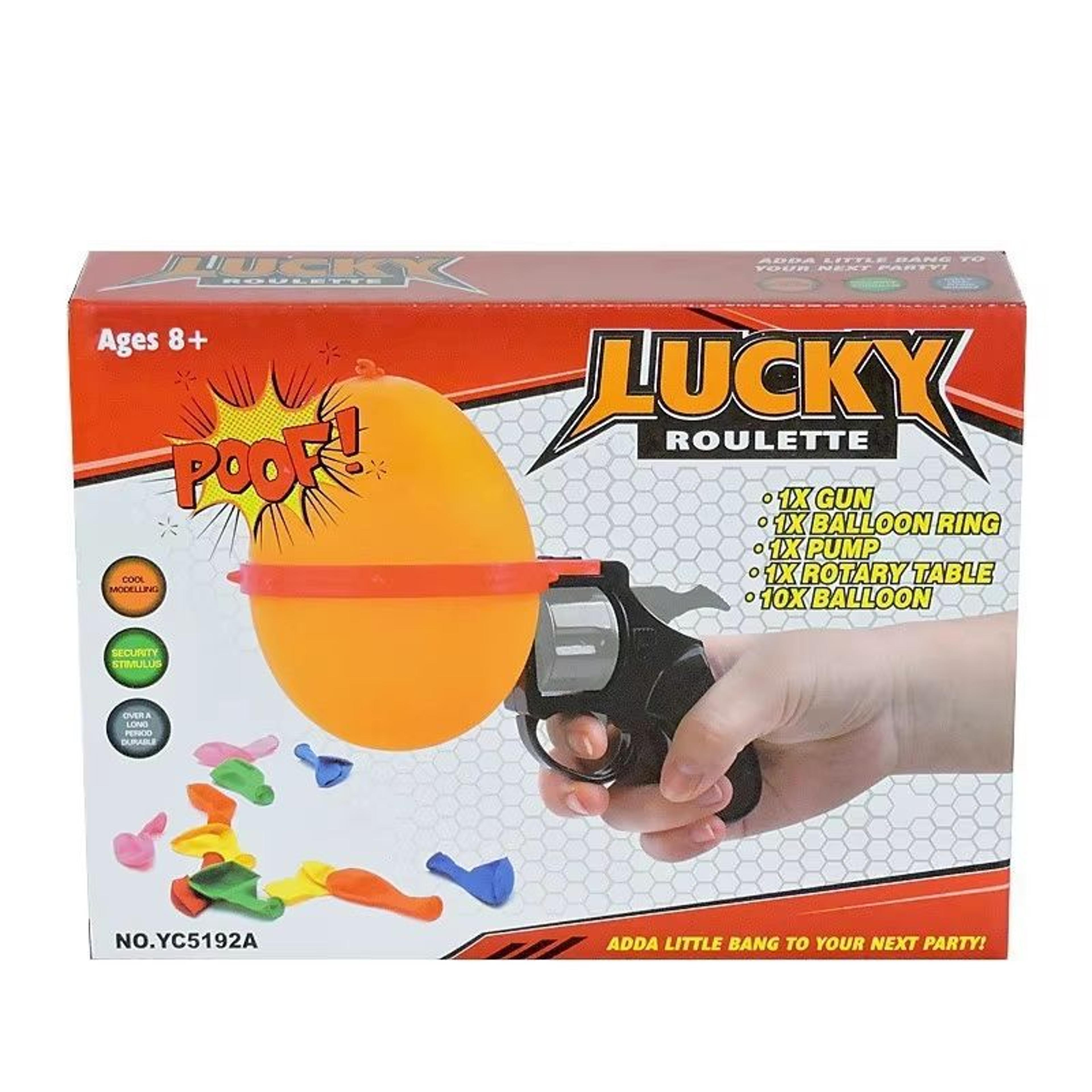 Lucky Balloon Roulette Game Set Party Prank Toy With Pump  Balloons 0