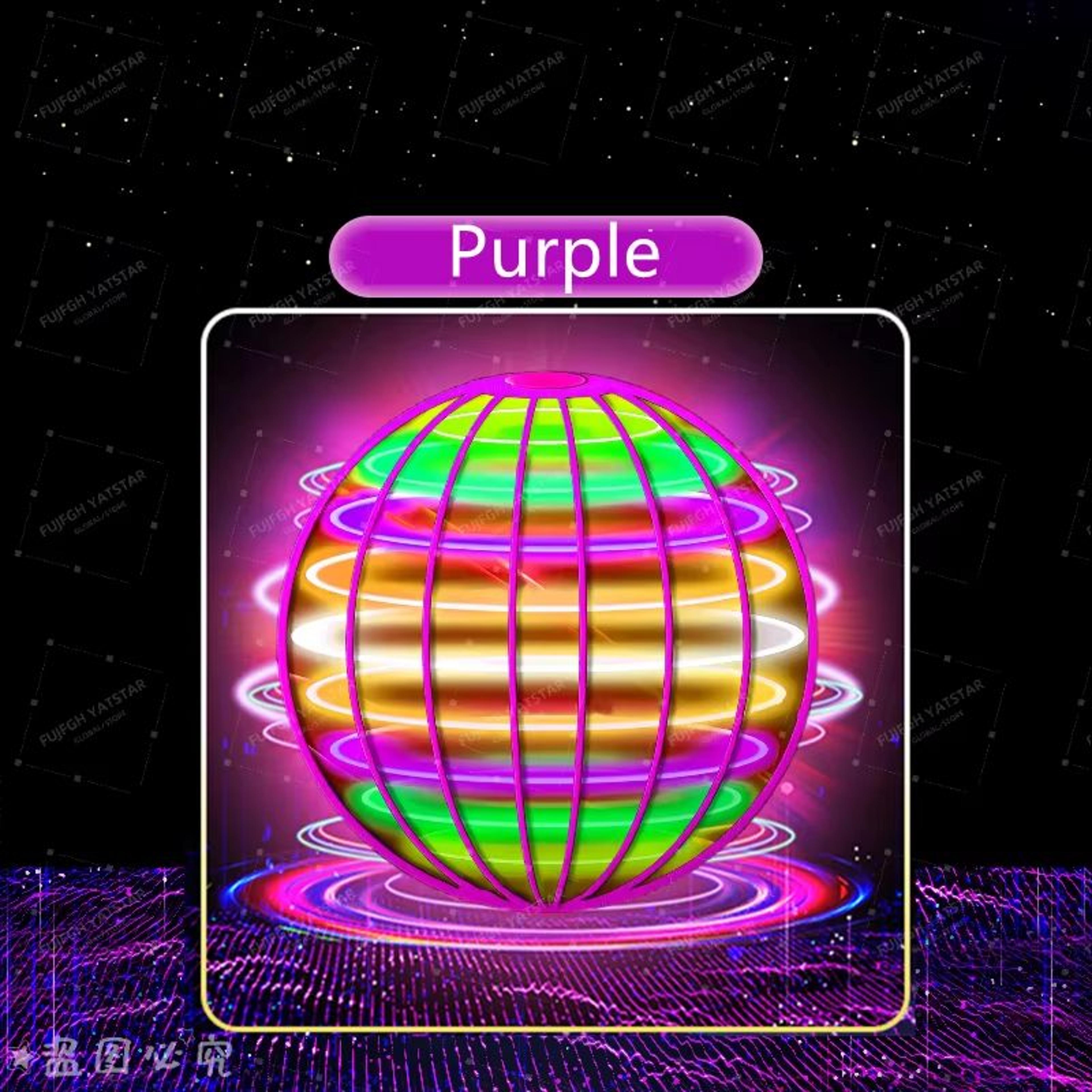 LED HandControlled Flying Orb Ball  Rechargeable Boomerang Spinner Toy 7