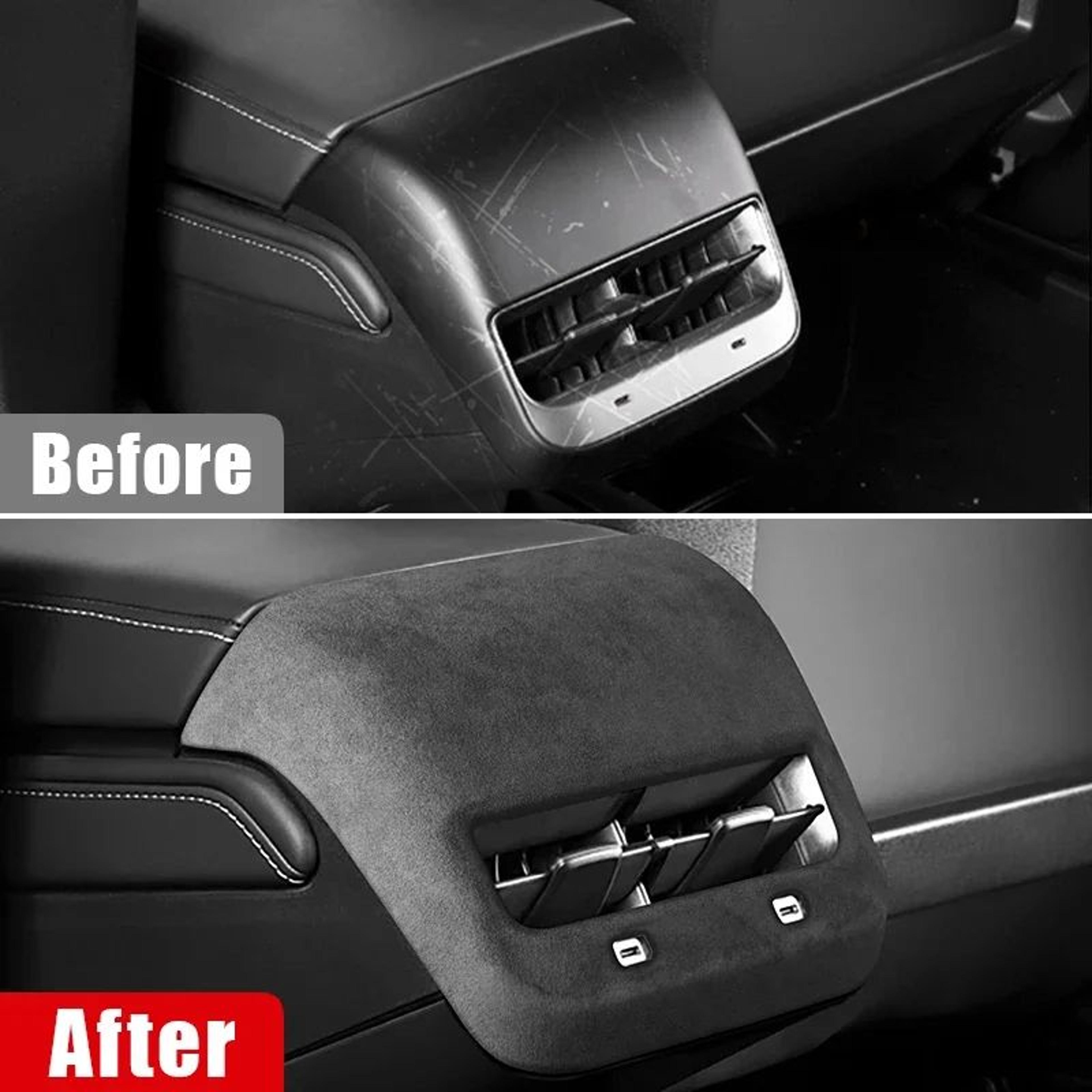 Tesla Rear Air Vent Trim Cover For Model 3 And Model Y  ABS Rear AC Vent Cover Interior Upgrade 202 0