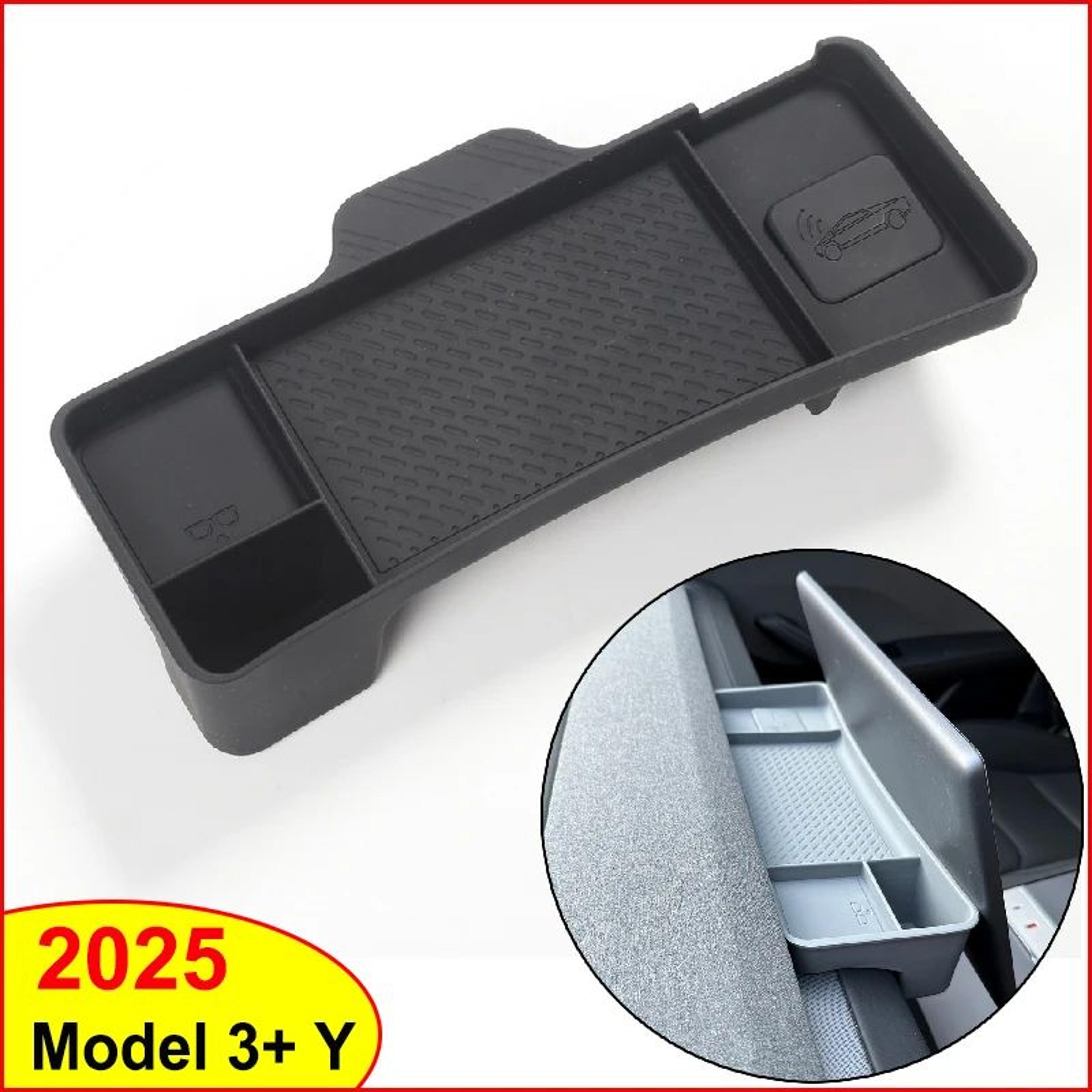 Tesla Dashboard Storage Tray For Model Y Juniper 2025  Model 3 Highland  Silicone Center Console Or 0