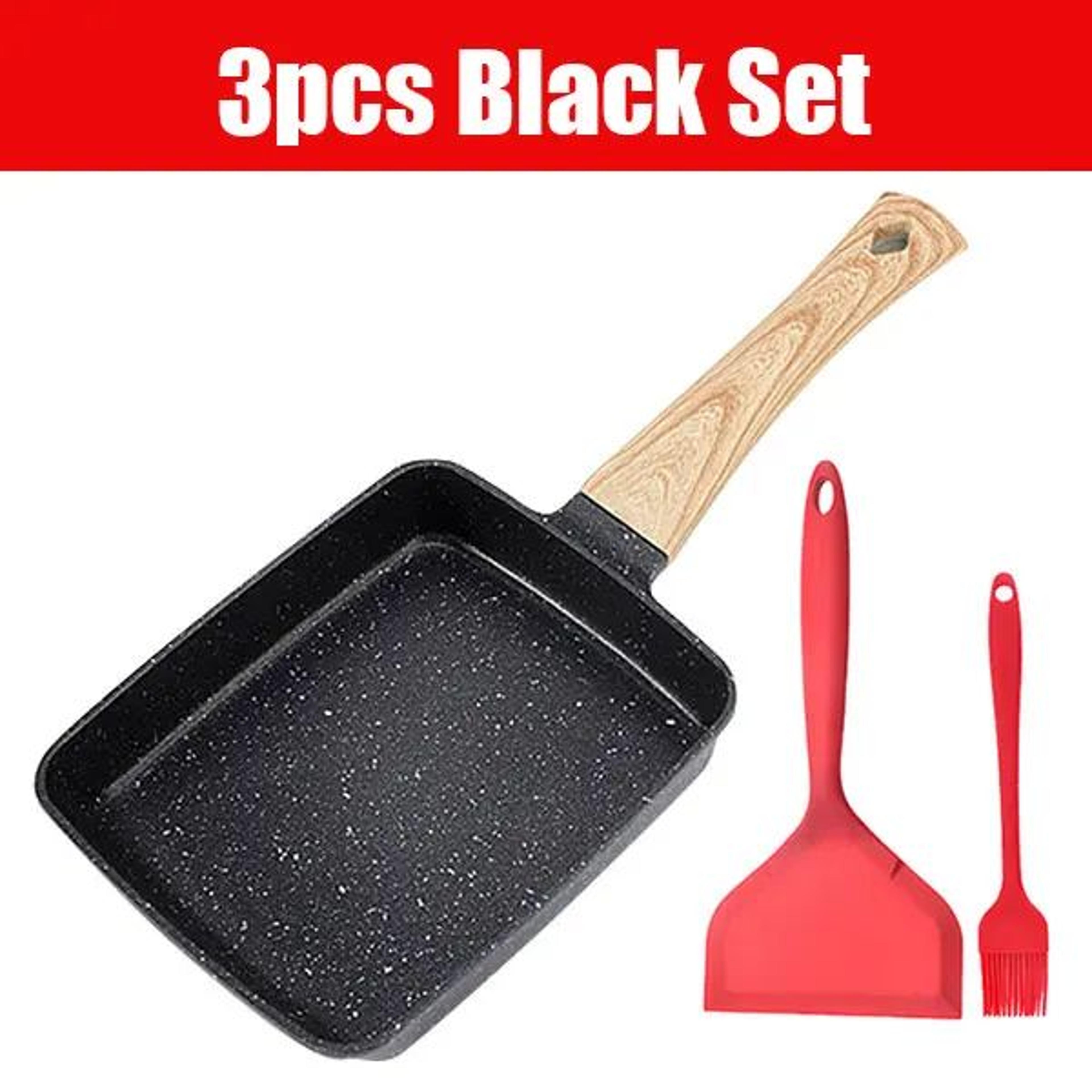 Nonstick Tamagoyaki Pan  Japanese Rectangular Omelette Pan With Detachable Handle For All Stovetops 4