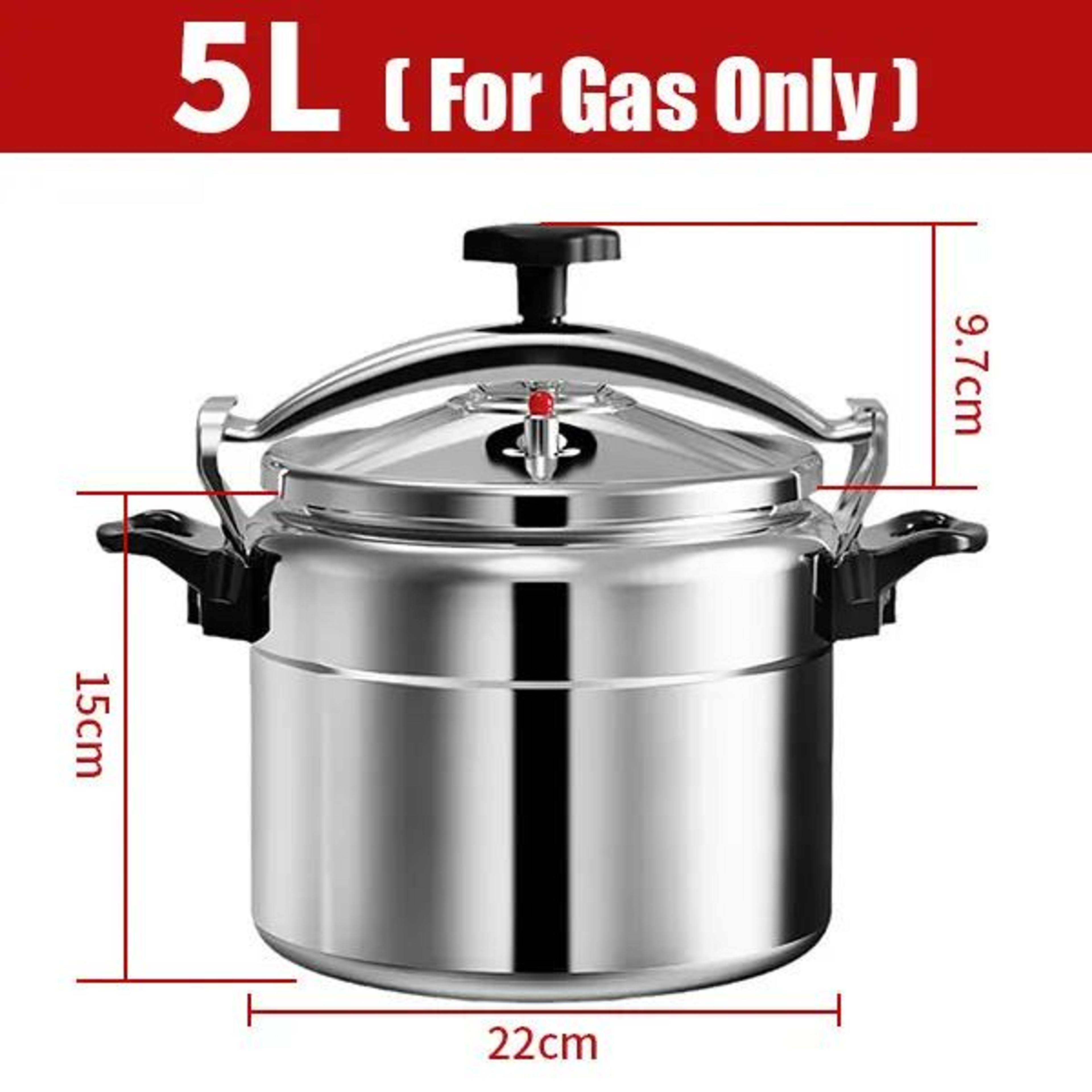HeavyDuty Pressure Cooker For Gas Stoves  Aluminum ExplosionProof Pressure Pot 3L  5L  7L 5