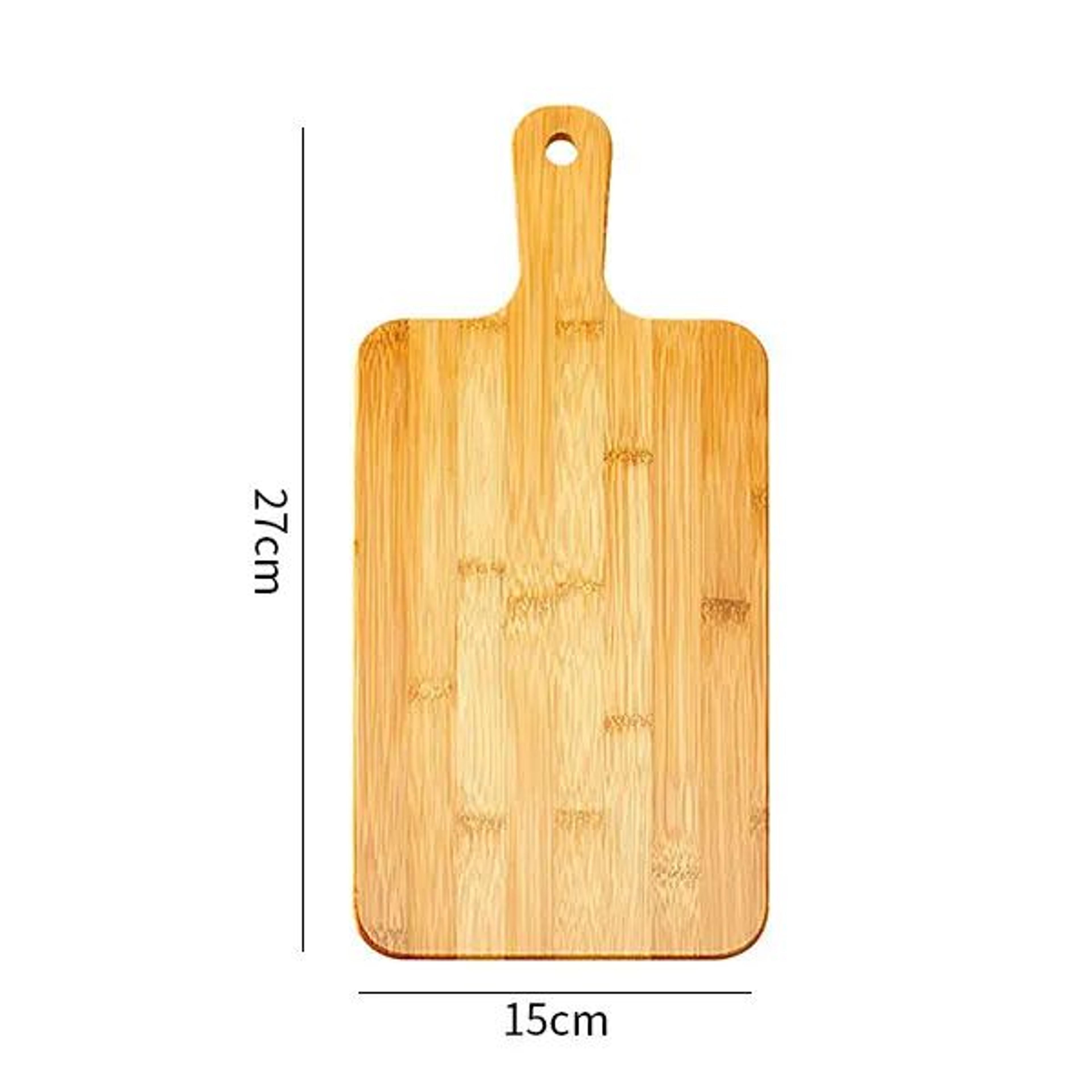 Large Bamboo Cutting Board With Handle  Wooden Chopping  Serving Board For Kitchen Prep 5