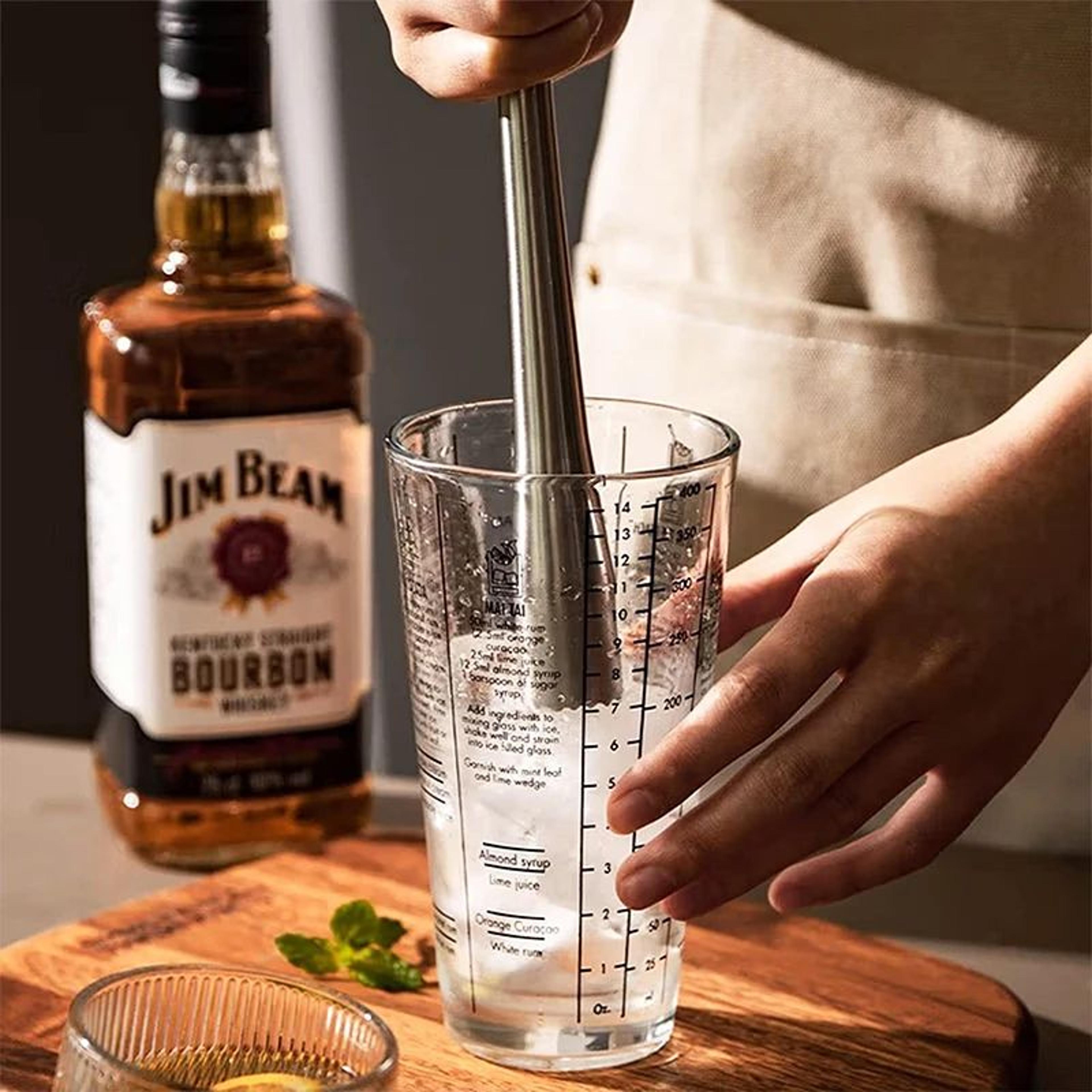 Stainless Steel Cocktail Muddler  Mixing Spoon Set  Professional Bar Stirrer Tools 2Piece 1