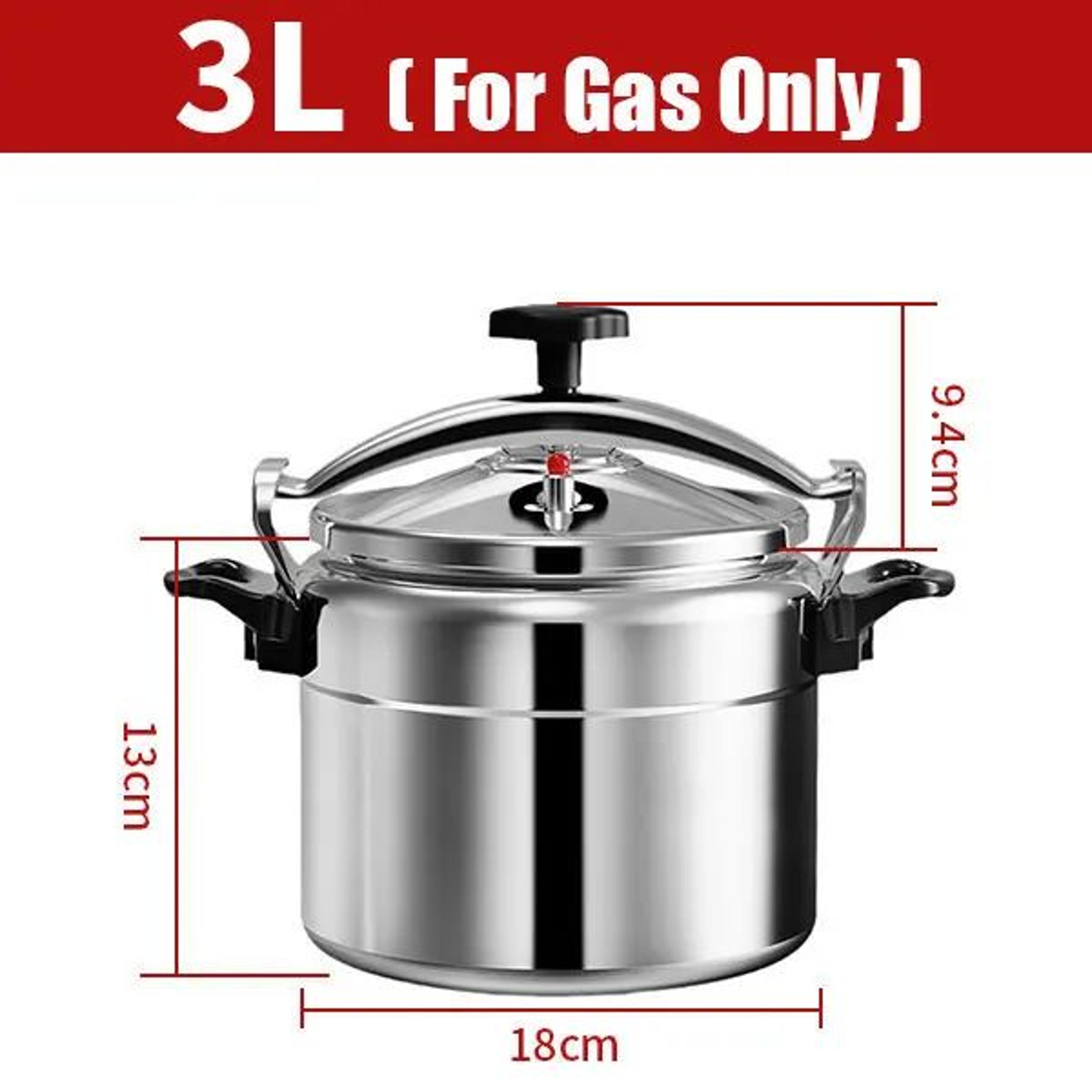 Aluminum Pressure Cooker For Gas Stoves  Safe Lock Pressure Canner In 3L To 7L Sizes 4