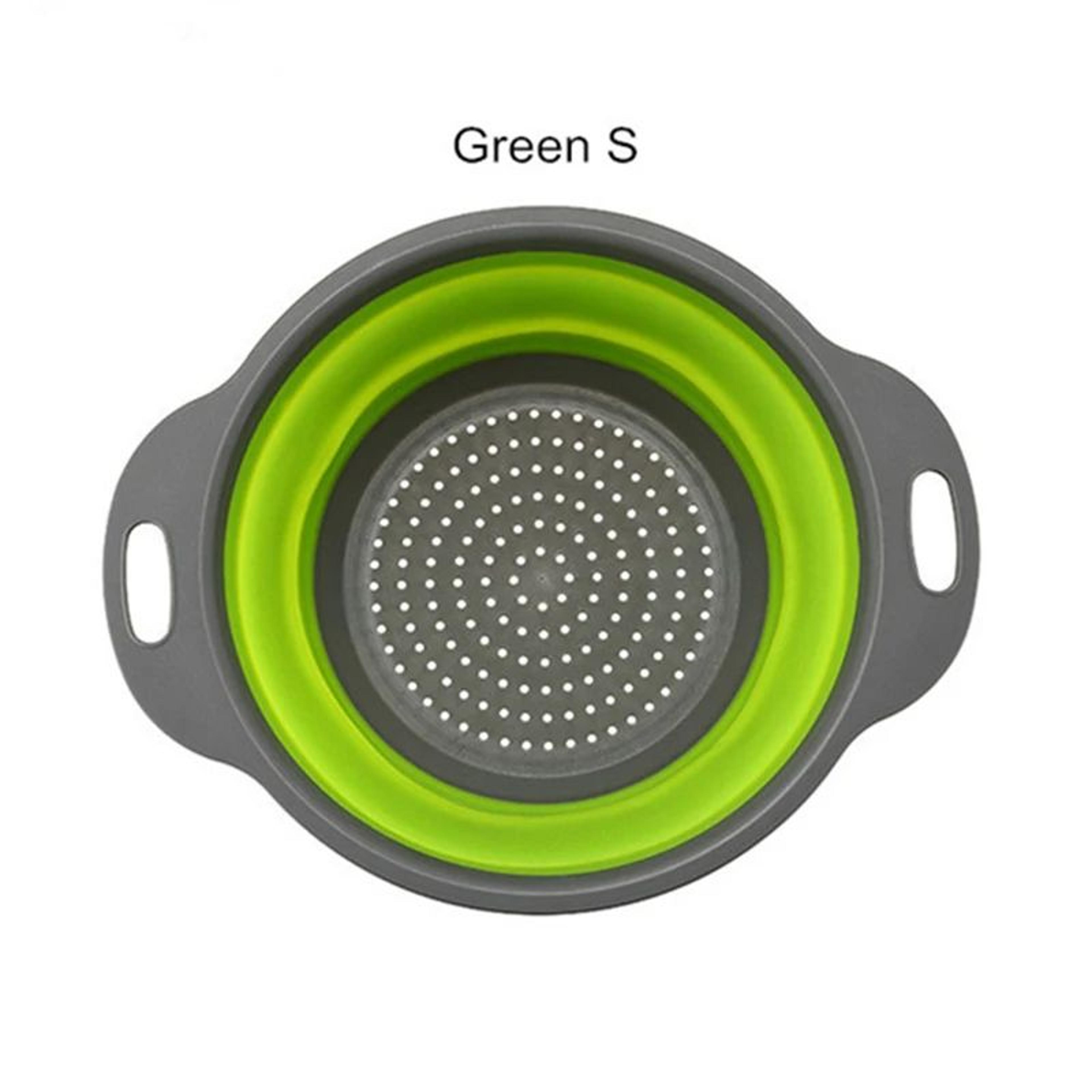 Collapsible Silicone Colander  Foldable Fruit  Vegetable Strainer For Compact Kitchens 6