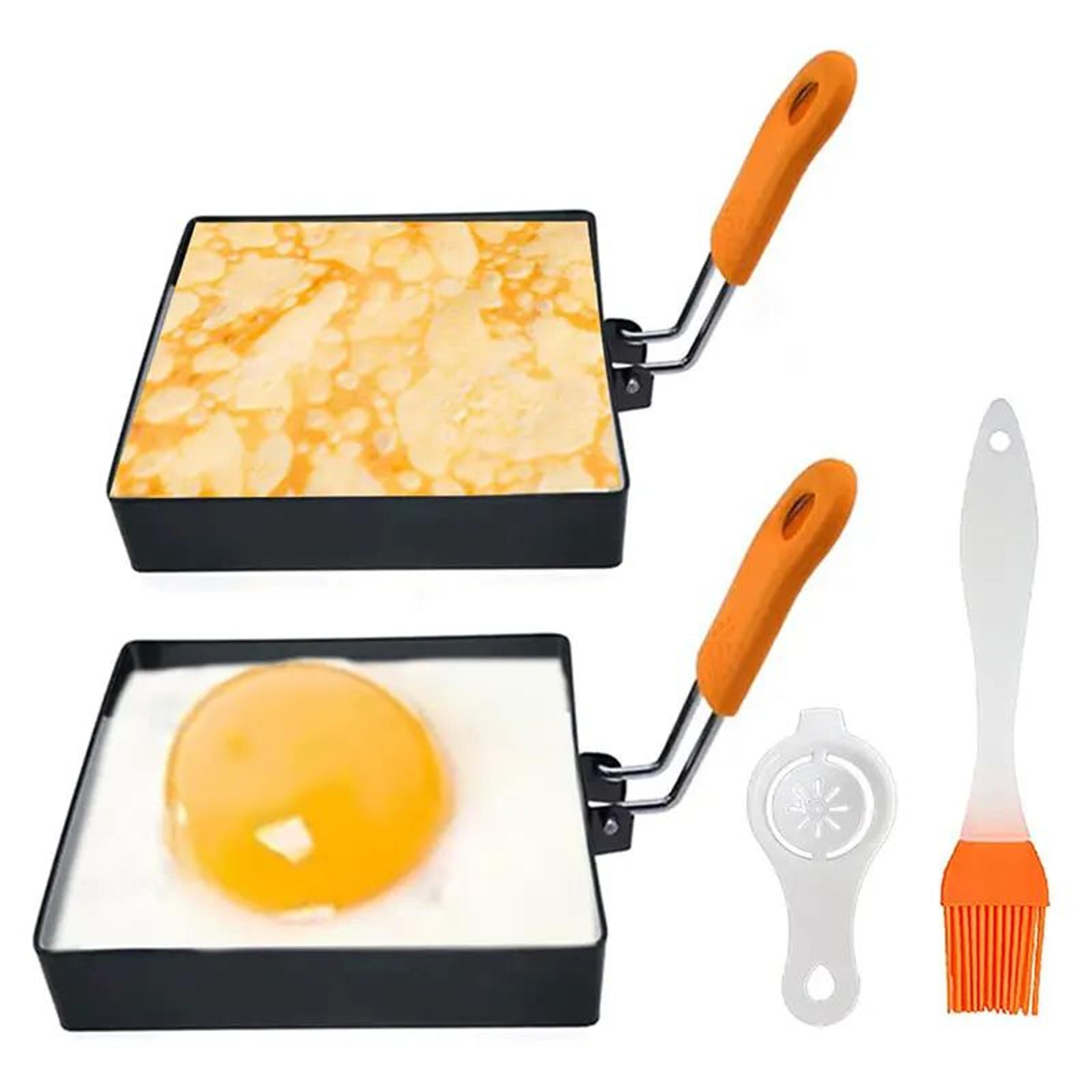Square Stainless Steel Egg  Pancake Rings  Nonstick Frying Rings For Perfect Breakfasts 34 Pcs 0