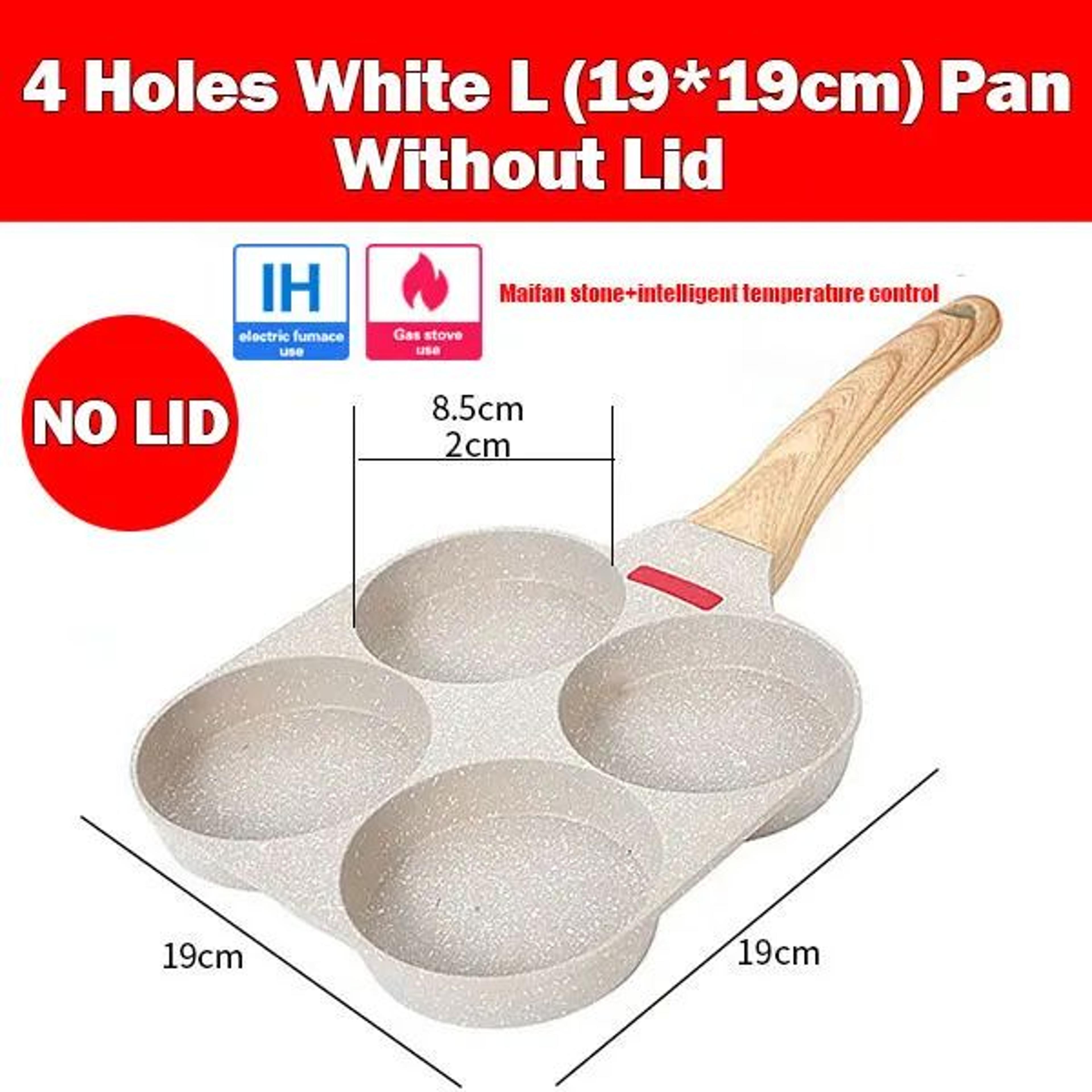 4Cup Nonstick Omelet Egg Frying Pan With Lid  Thickened Breakfast Pancake Skillet 4