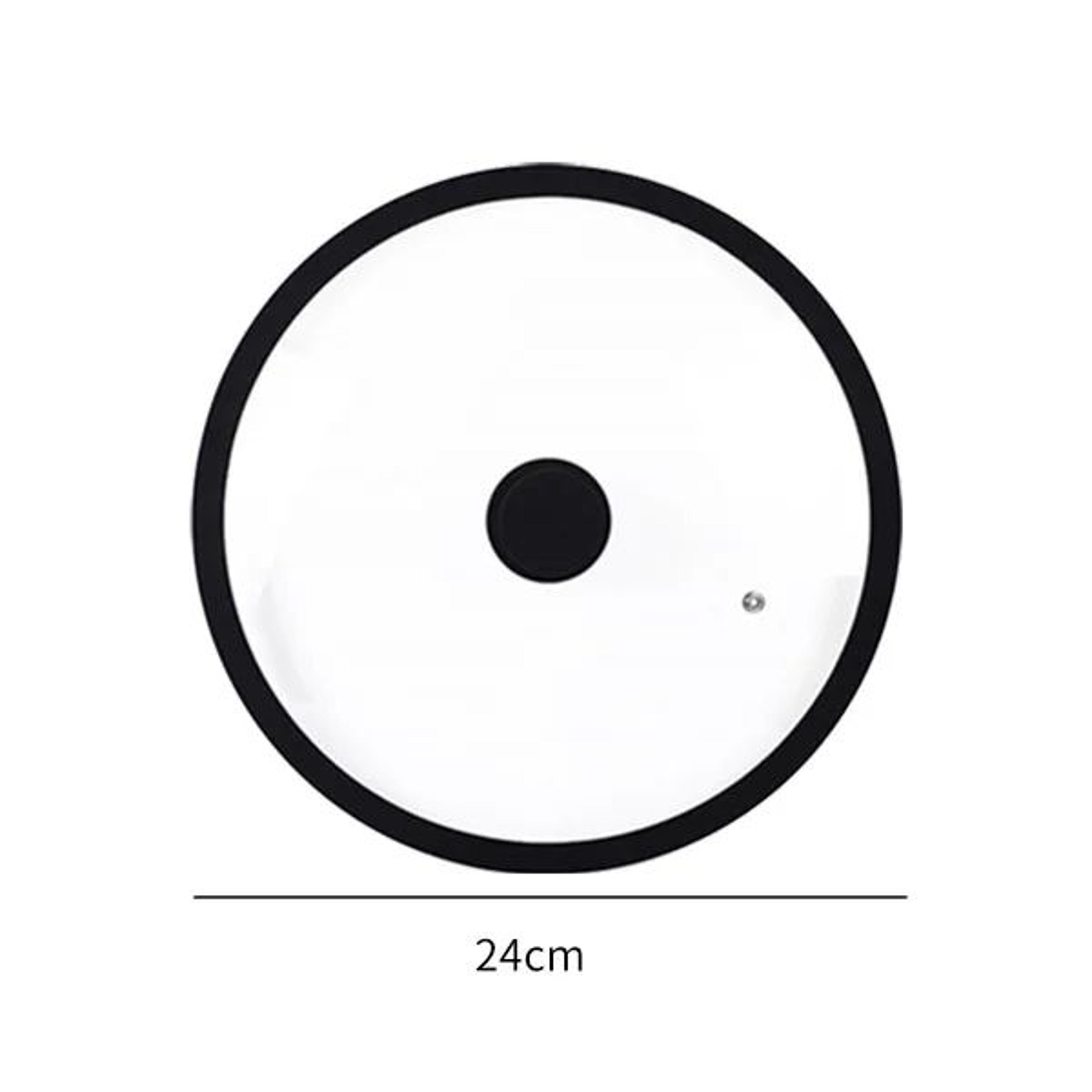 Universal Tempered Glass Pot Lid With Silicone Rim  Vented Cover For Pots Pans  Skillets 7