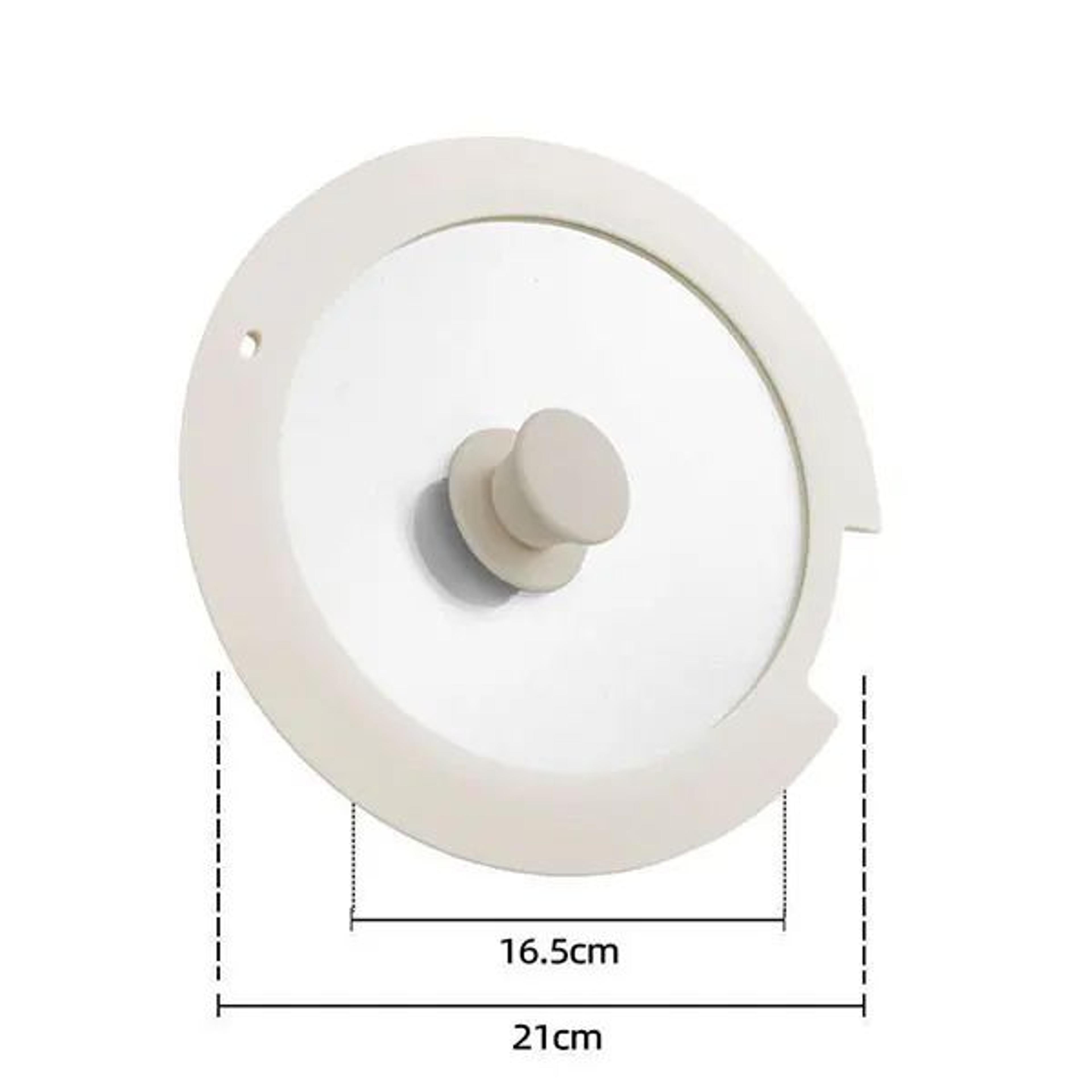 Universal Tempered Glass Pot Lid With Silicone Rim  Spill Stopper Replacement Pan Lid 1826cm 8