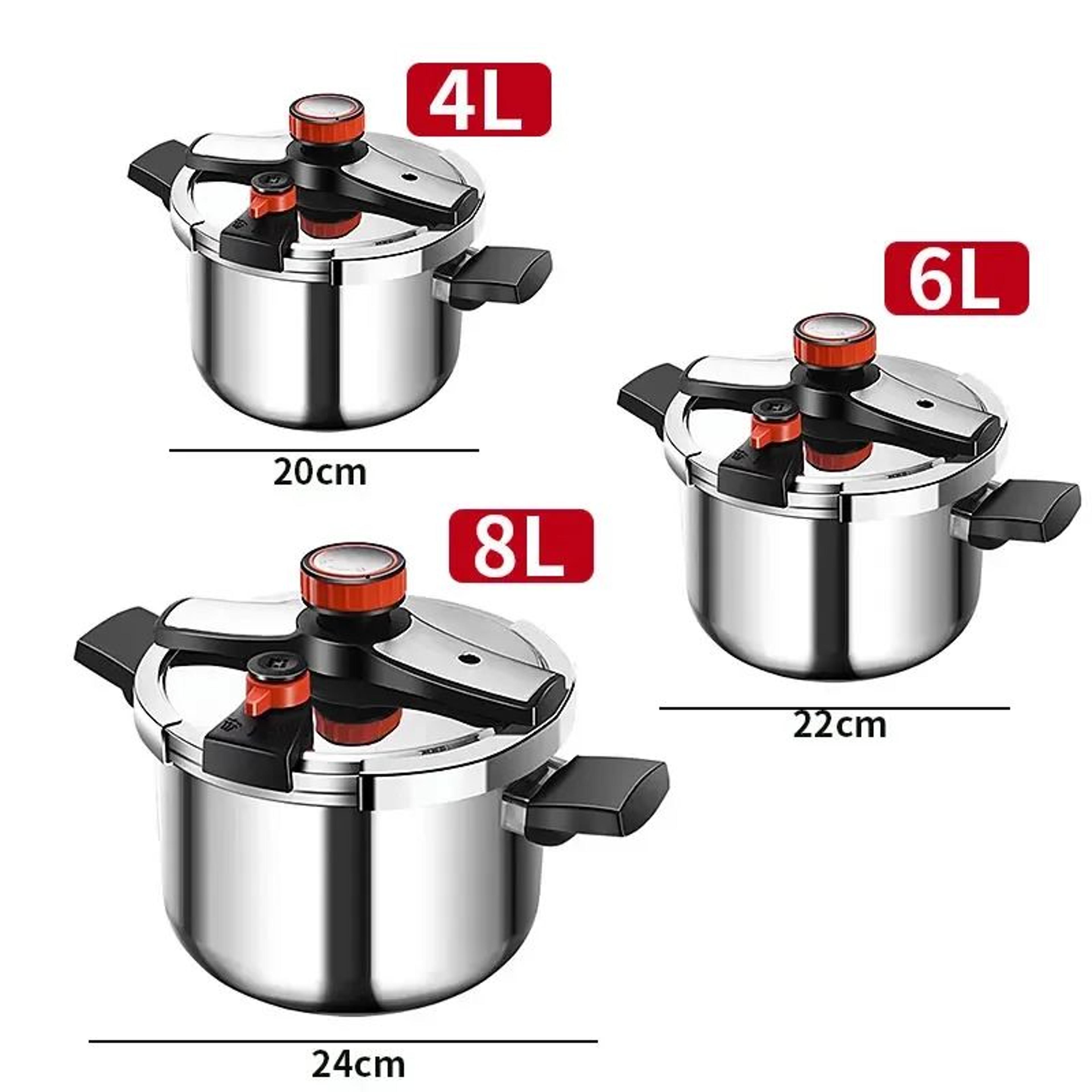 ProCook 304 Stainless Steel Pressure Cooker  Fast Cooking Adjustable Pressure ExplosionProof Design 5