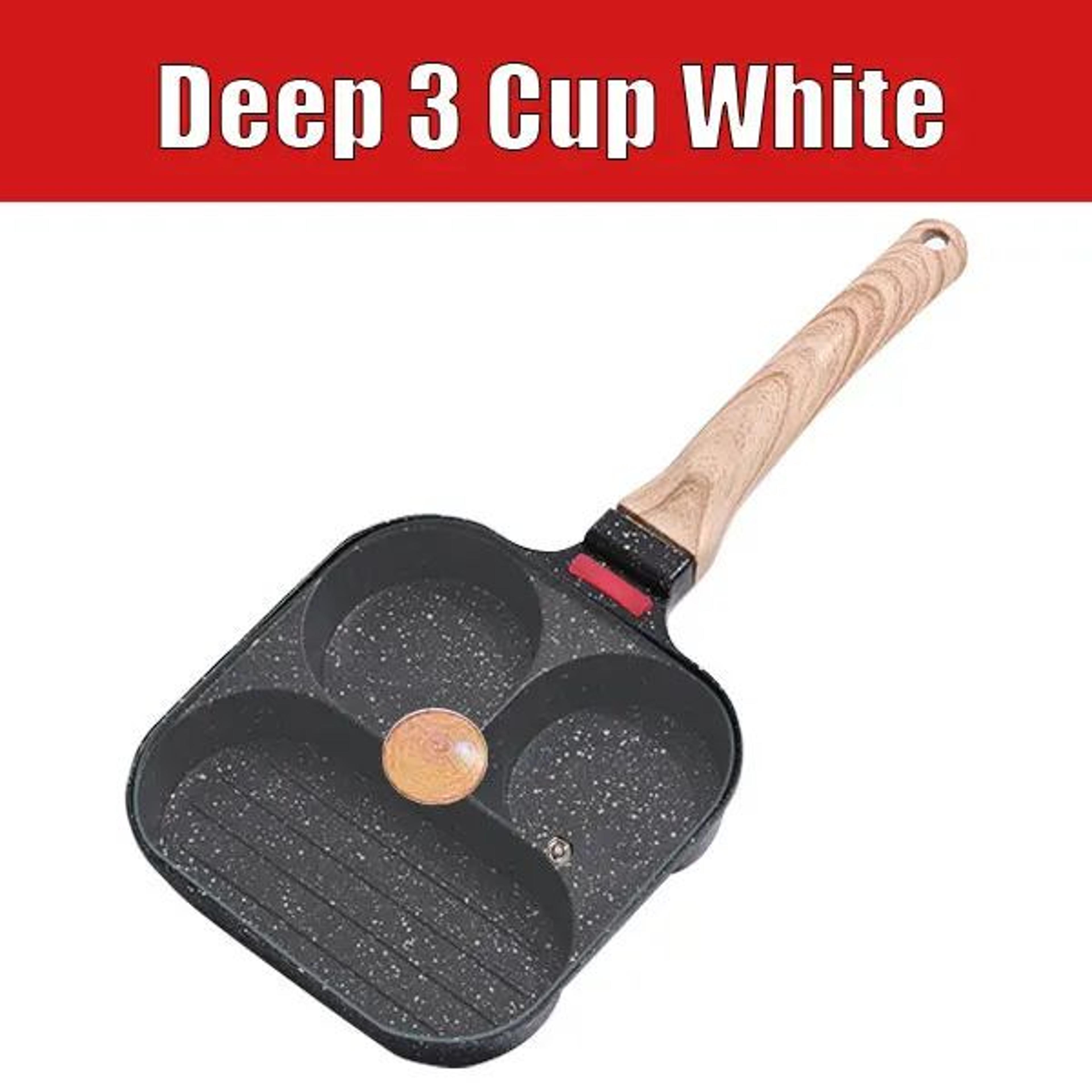 MultiCup Nonstick Egg Frying Pan With Lid  34Cup Omelet  Pancake Breakfast Skillet 3