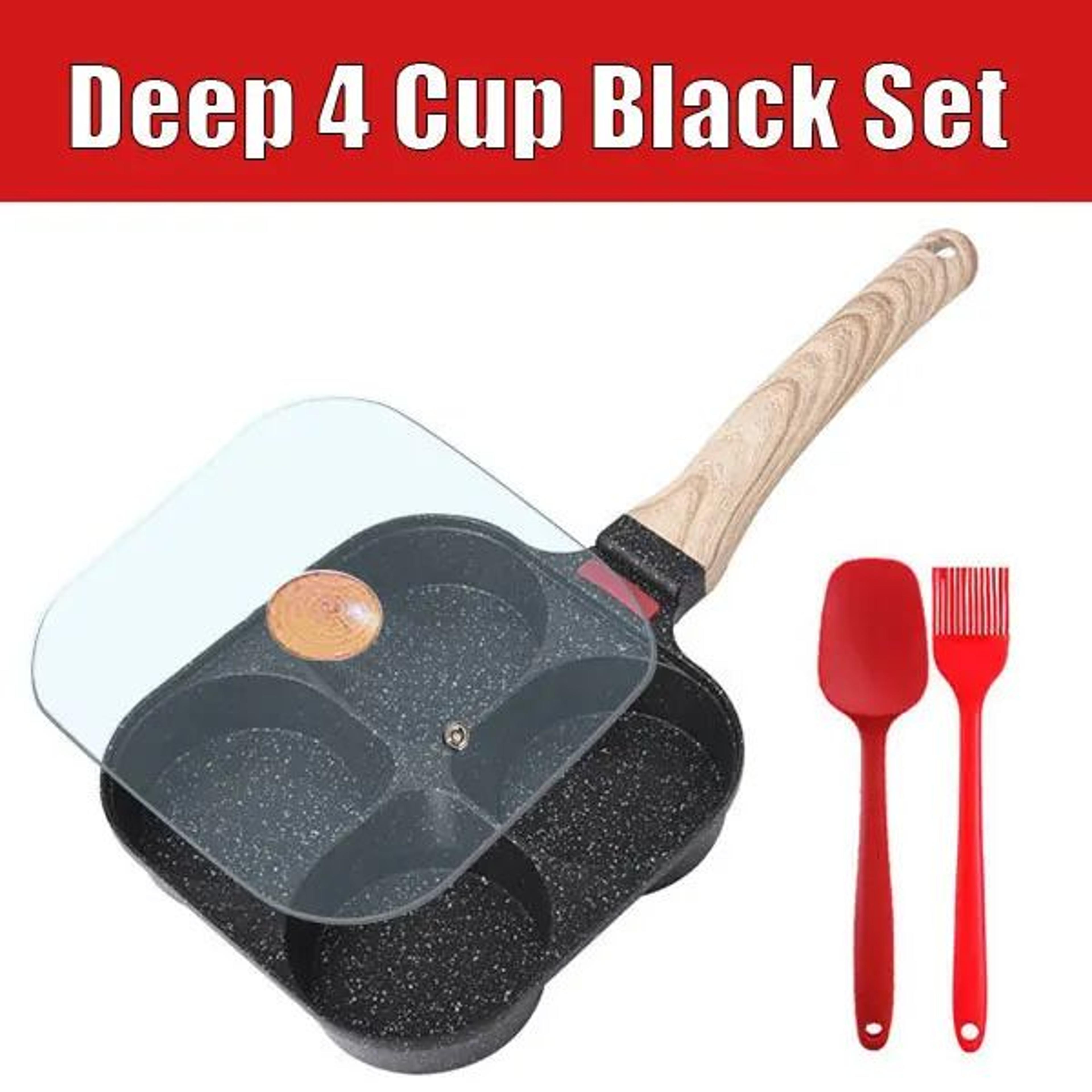 MultiCup Nonstick Egg Frying Pan With Lid  34Cup Omelet  Pancake Breakfast Skillet 7