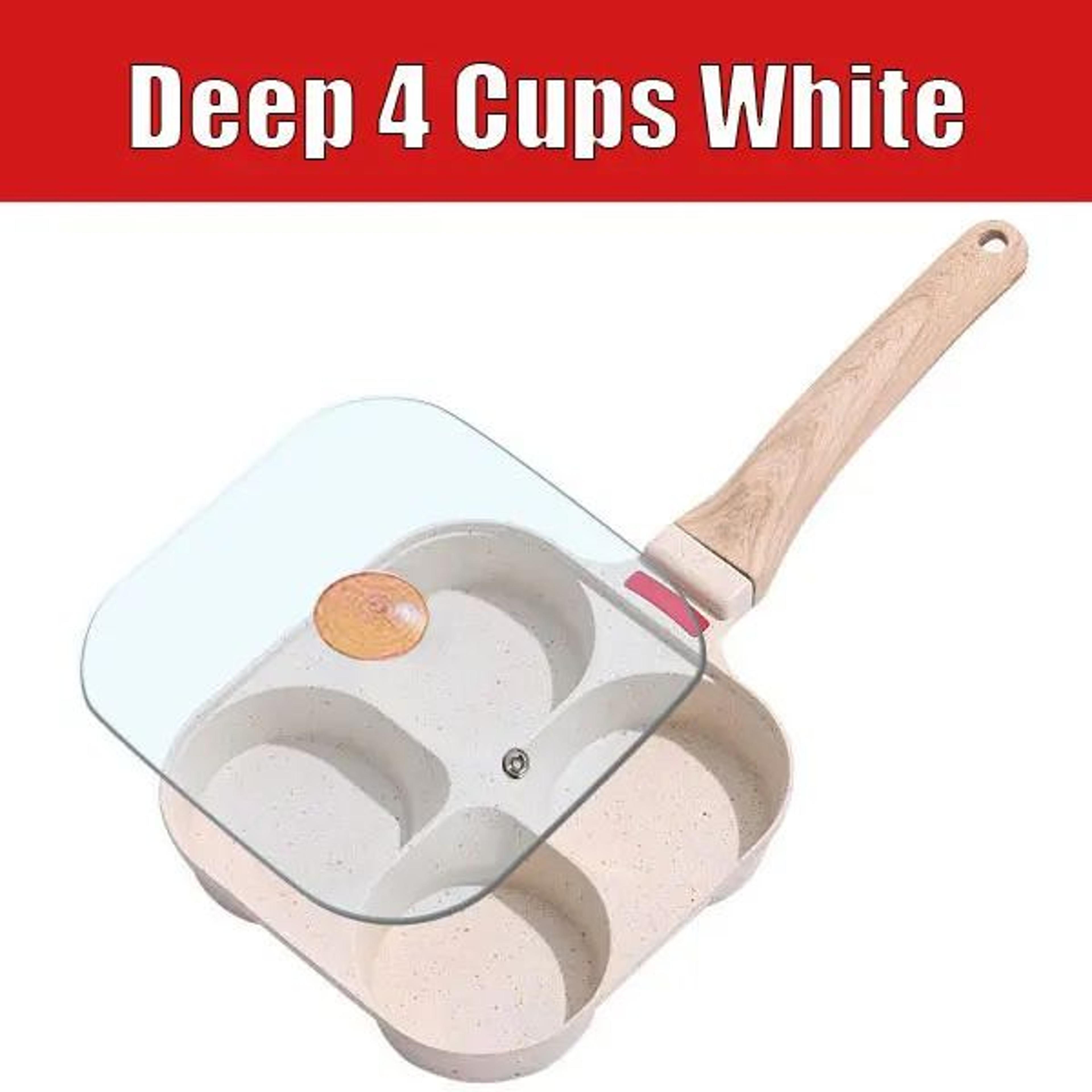 MultiCup Nonstick Egg Frying Pan With Lid  34Cup Omelet  Pancake Breakfast Skillet 10
