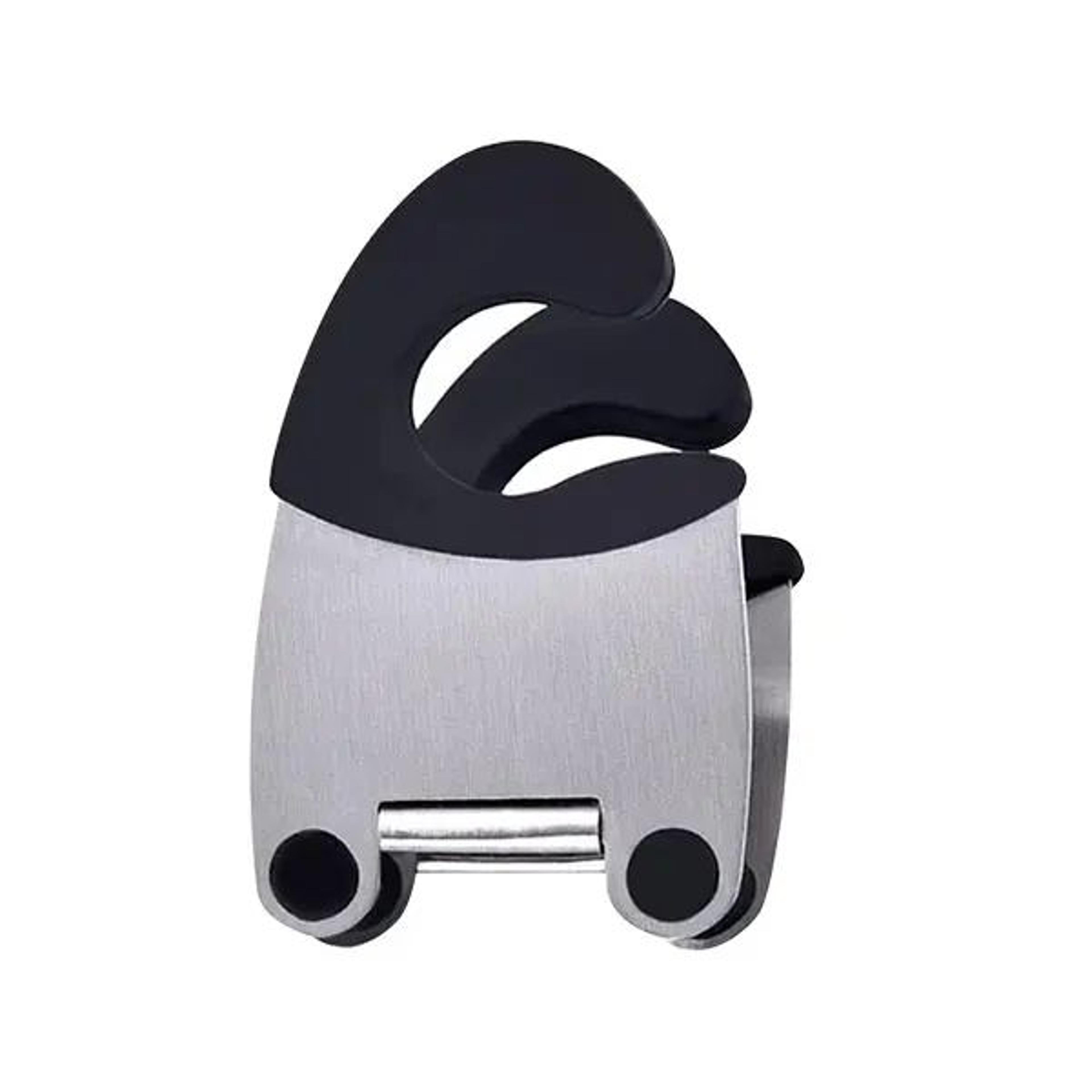 Stainless Steel Pot Clip Holder With Silicone Grip  HeatResistant Spoon Rest Clamp 2