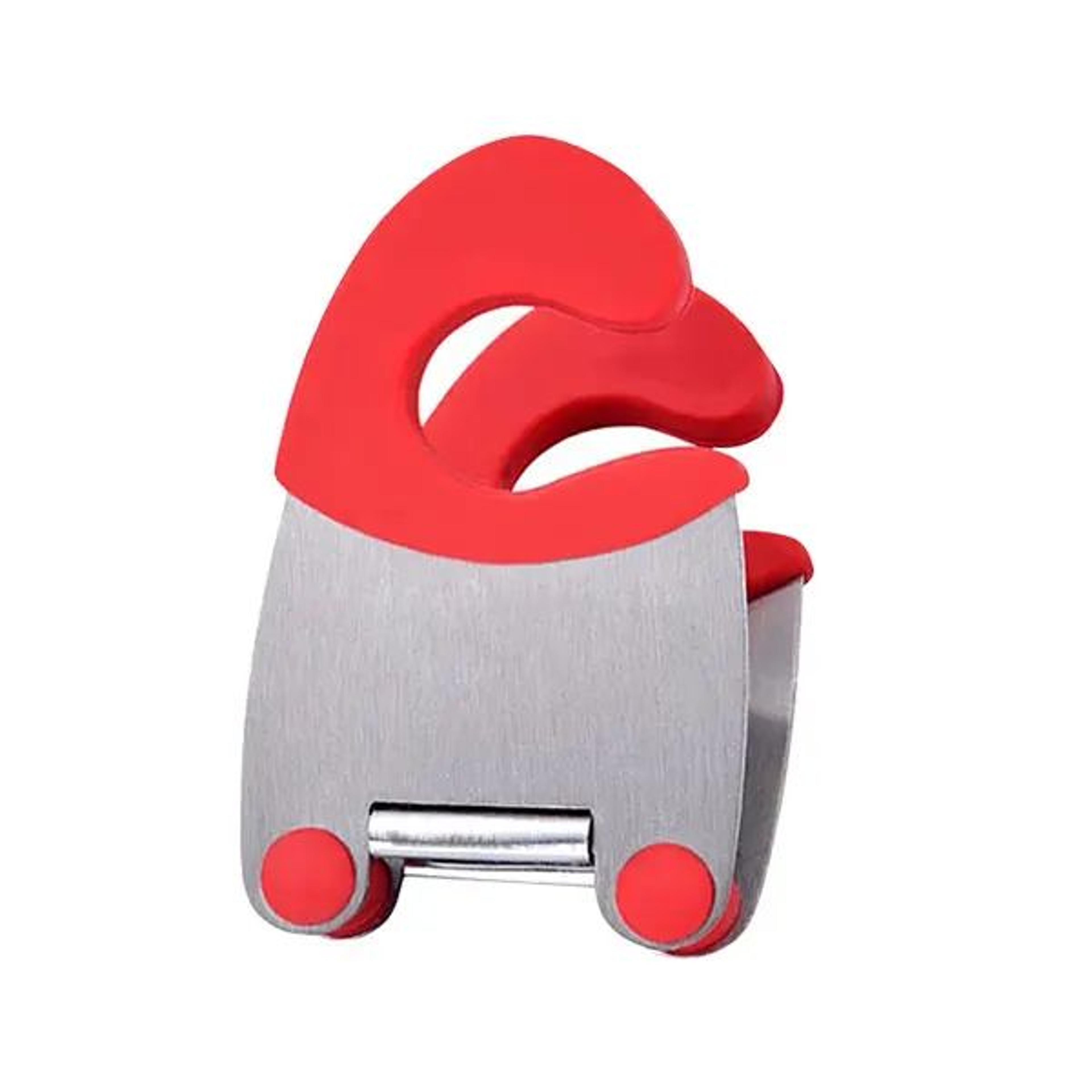 Stainless Steel Pot Clip Holder With Silicone Grip  HeatResistant Spoon Rest Clamp 3