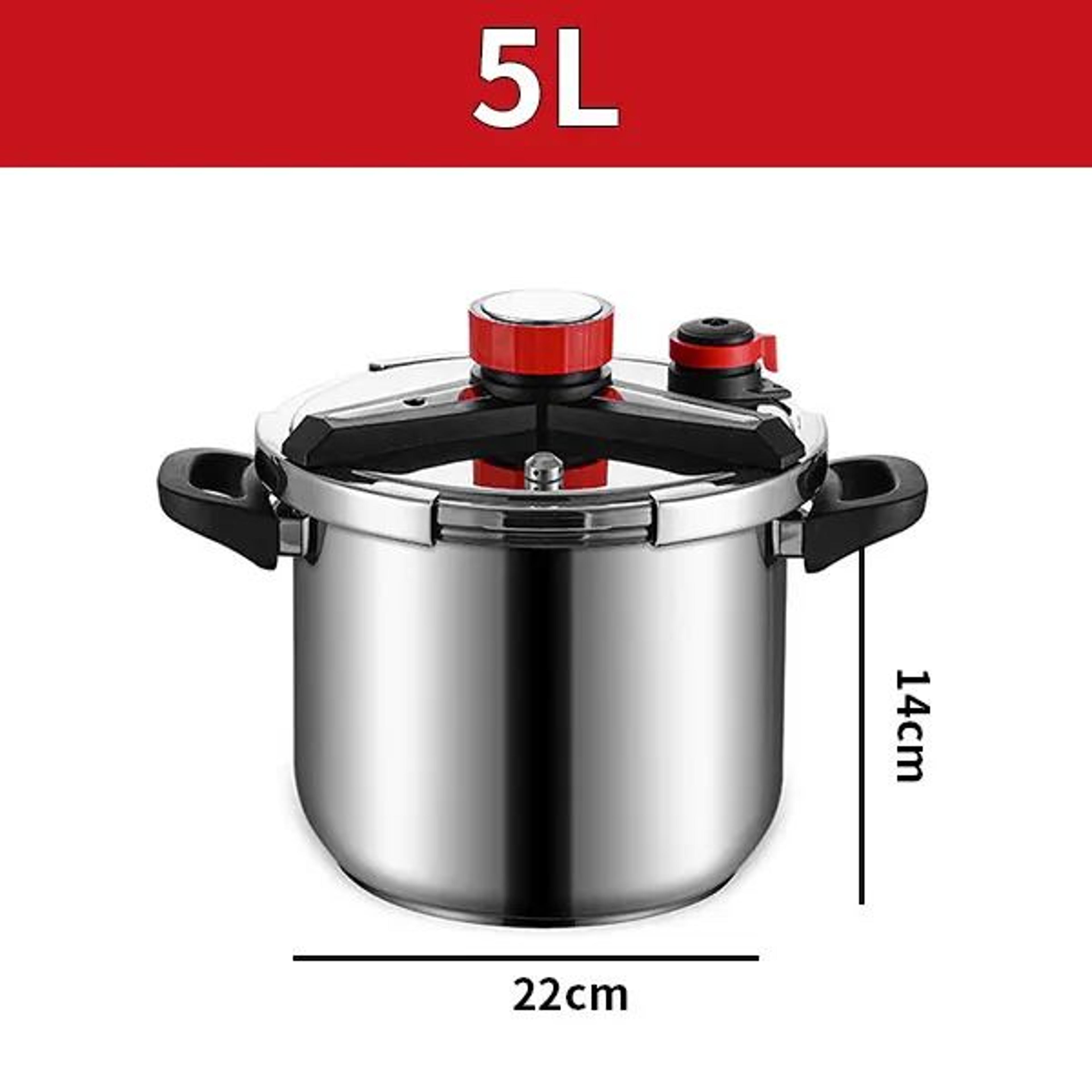 Stainless Steel Pressure Cooker With Glass Lid  5L7L ExplosionProof EnergySaving Cooker For Gas  In 2