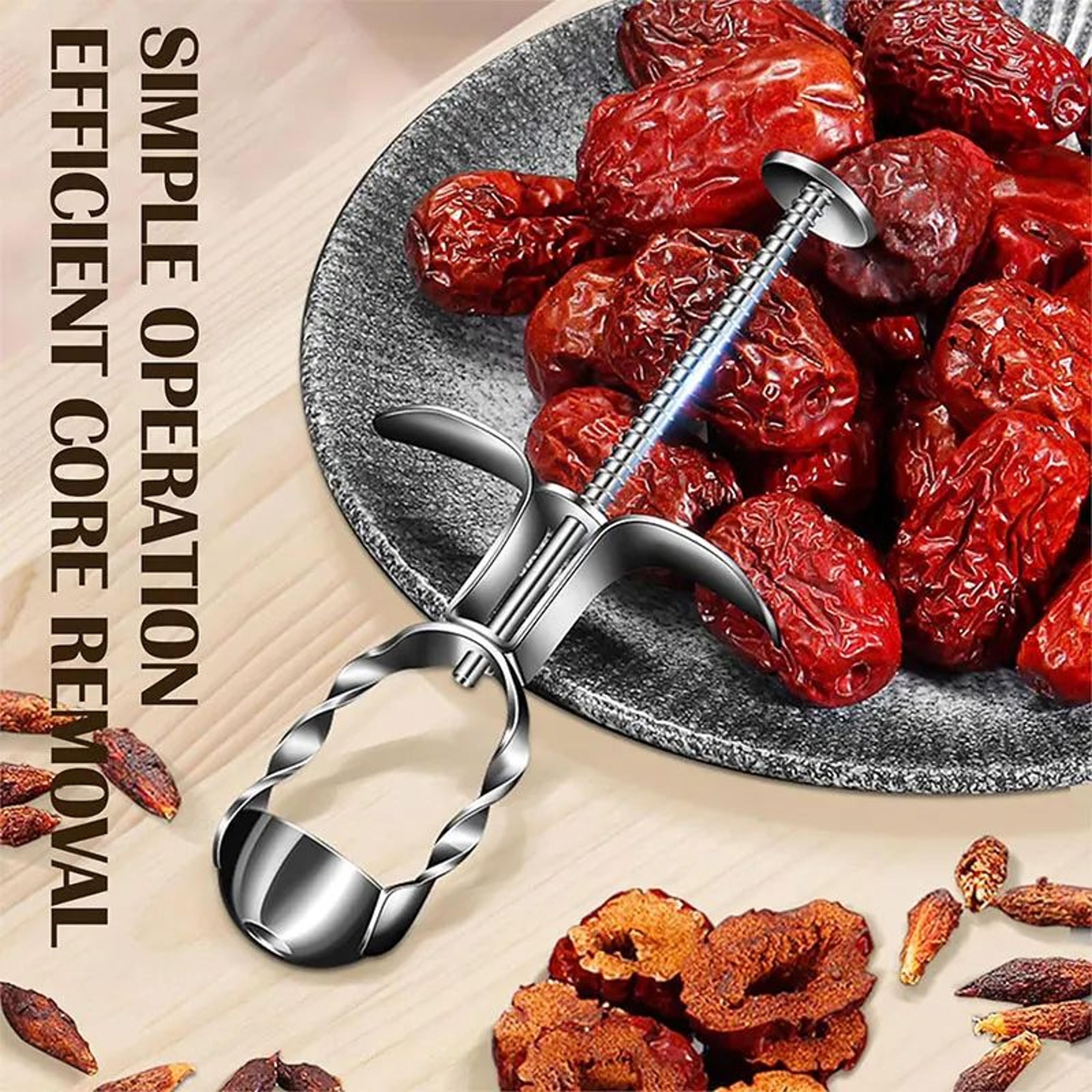MultiFruit Corer  Cherry Pitter  EasyClean Red Date And Hawthorn Corer Tool 1