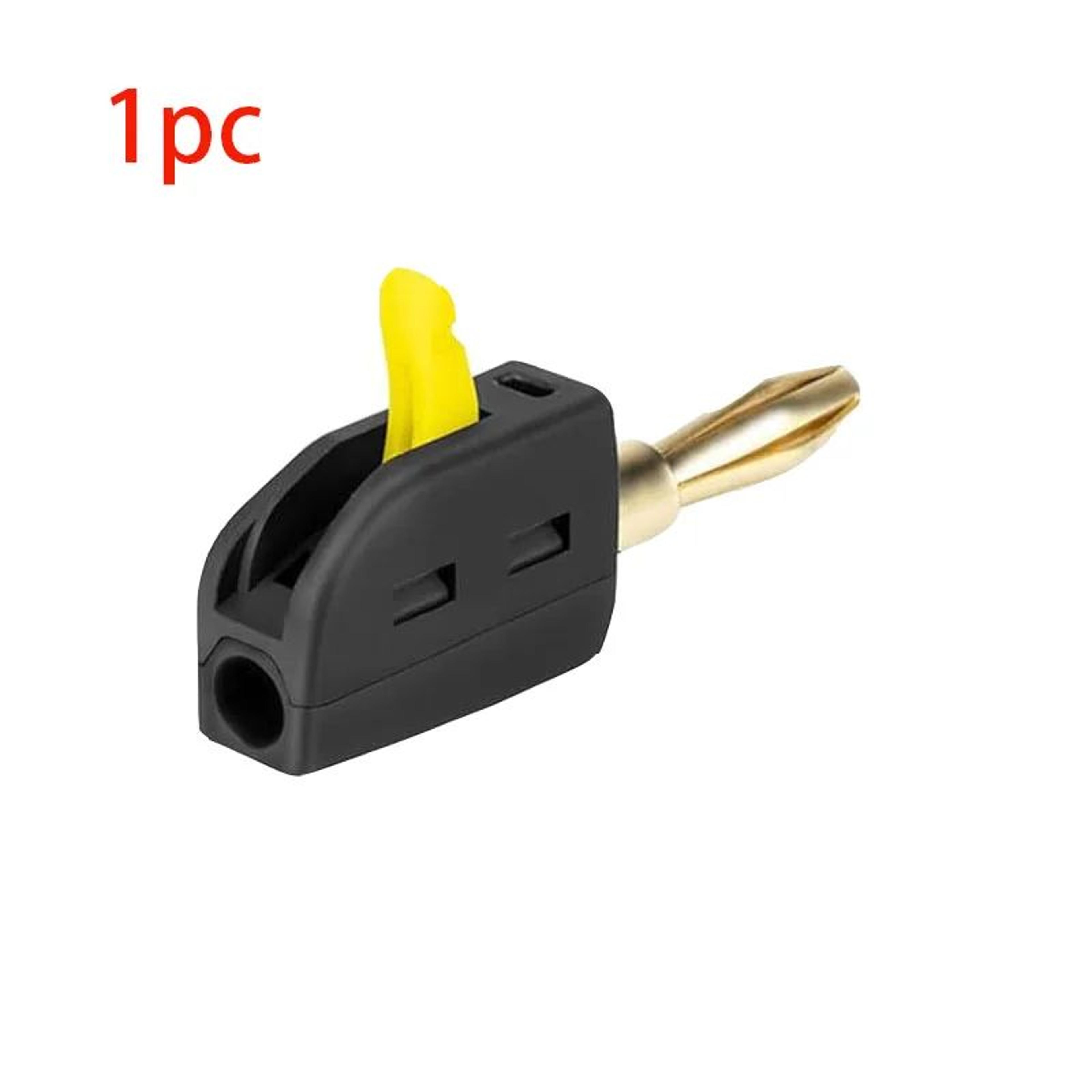 GoldPlated 32A Banana Plug Connectors  Solderless HighCurrent Audio  Speaker Plugs 1