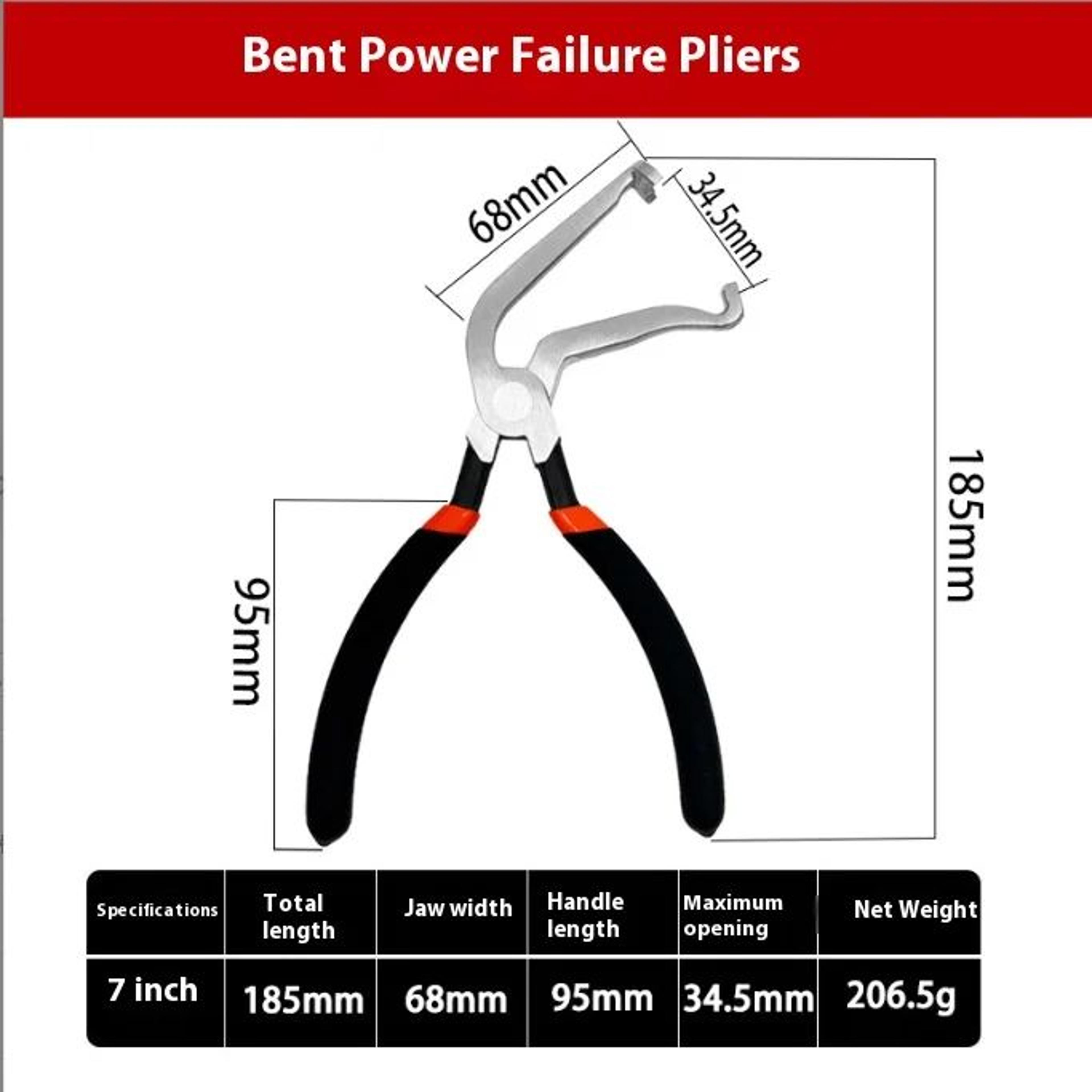 Premium 8 60Degree Angled Electrical Disconnect Pliers  HeavyDuty Automotive Connector Removal Tool 7