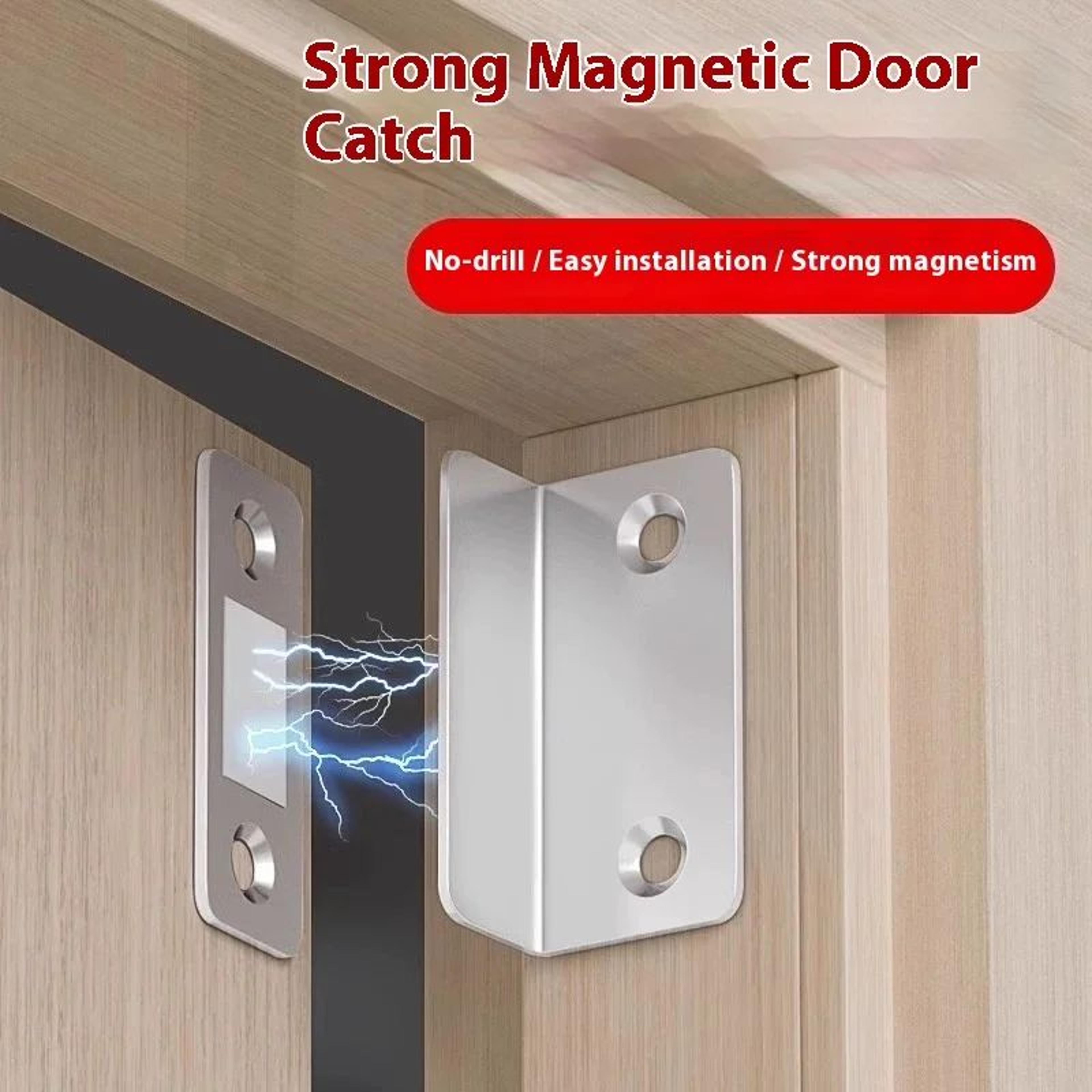 UltraThin LType Magnetic Cabinet Catch  Strong Magnetic Door Closer For Cabinets  Wardrobes 0