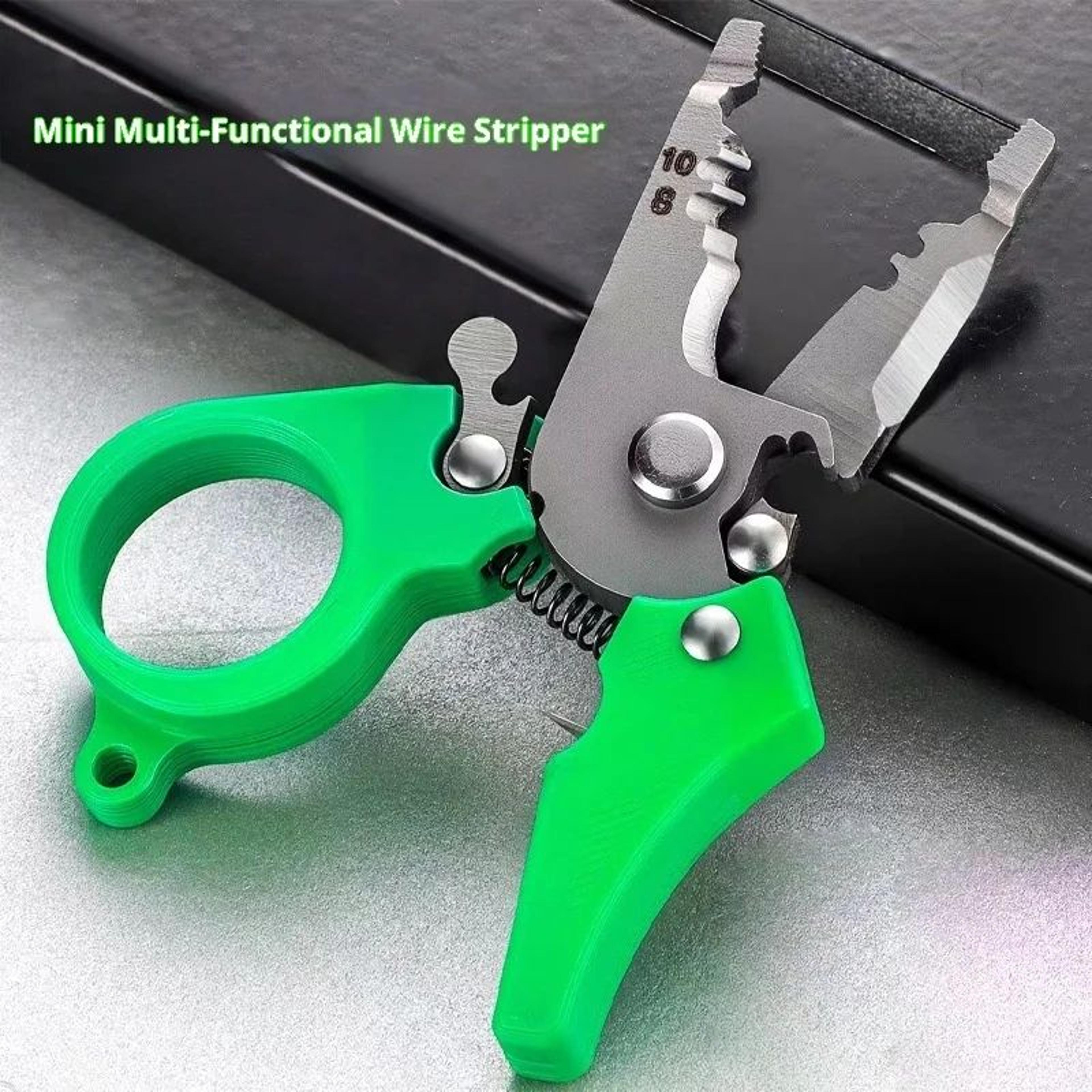 PocketSize MultiFunction Wire Stripping Pliers  Compact Electrician Cutter  Crimping Tool 0
