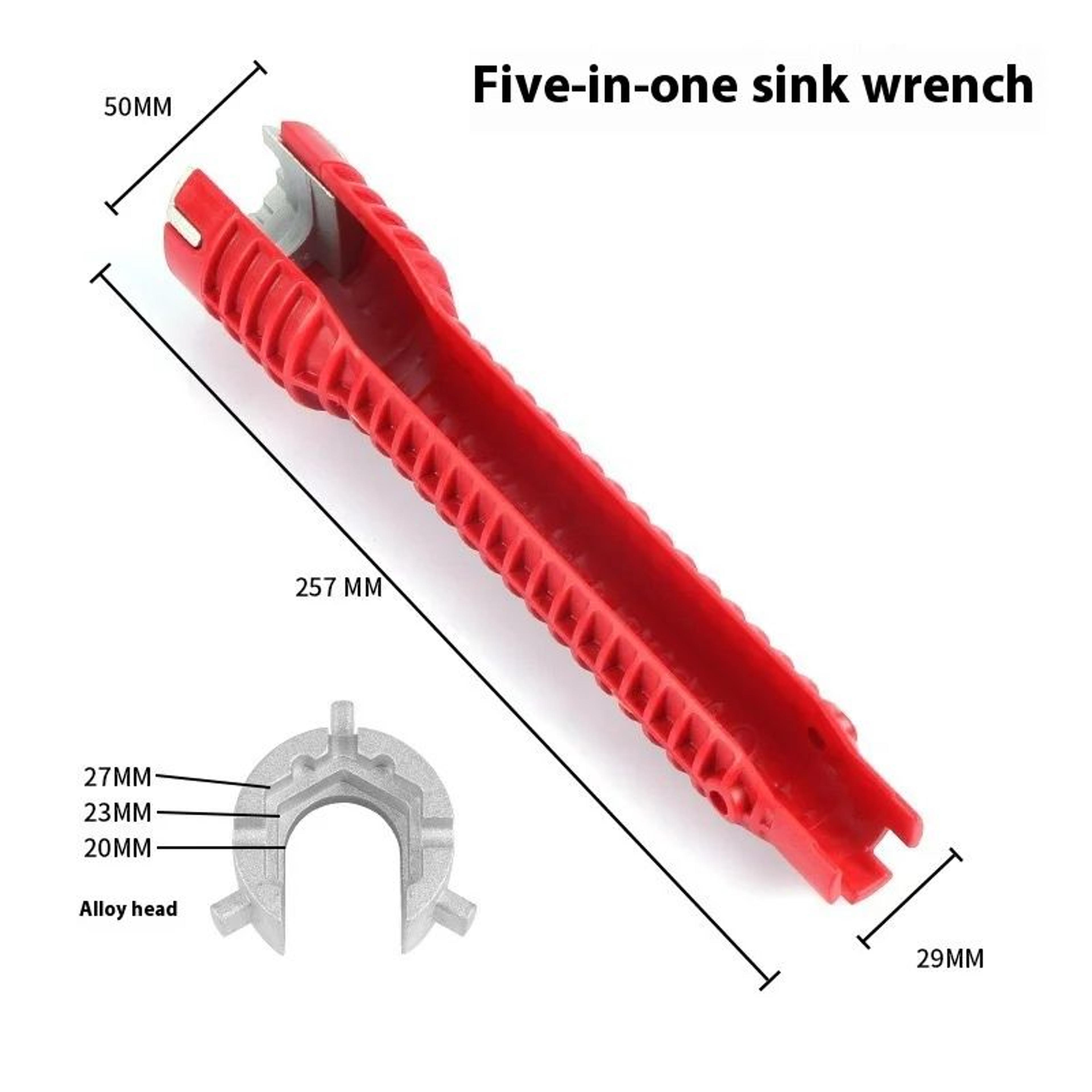 Ultimate Sink Faucet Wrench  MultiFunctional Wrench Plumbing Tool  14in1 DoubleHead Repair Set 5
