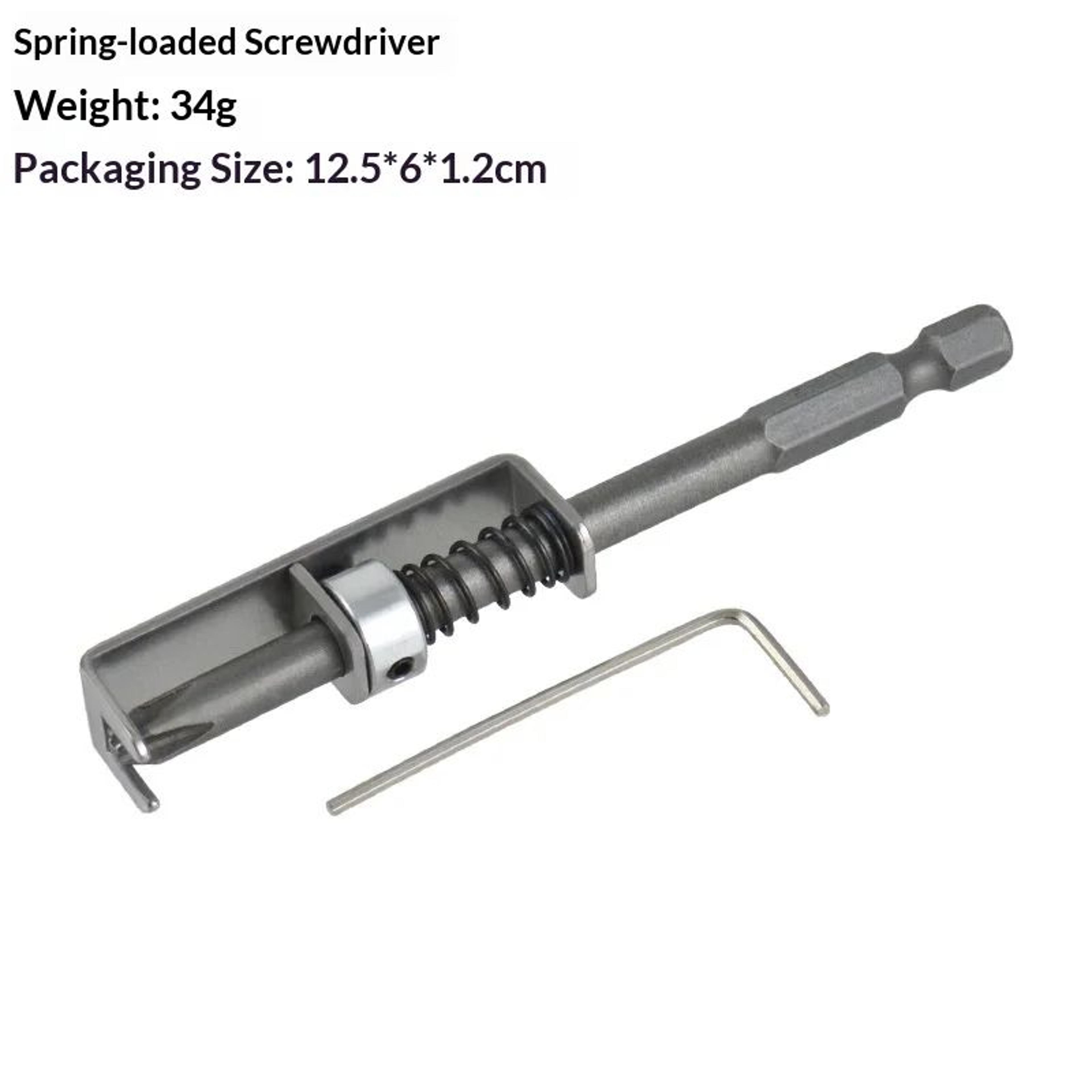 SpringLoaded Screw Holder Bit  Magnetic Screw Retainer For OneHanded Precision Driving 2