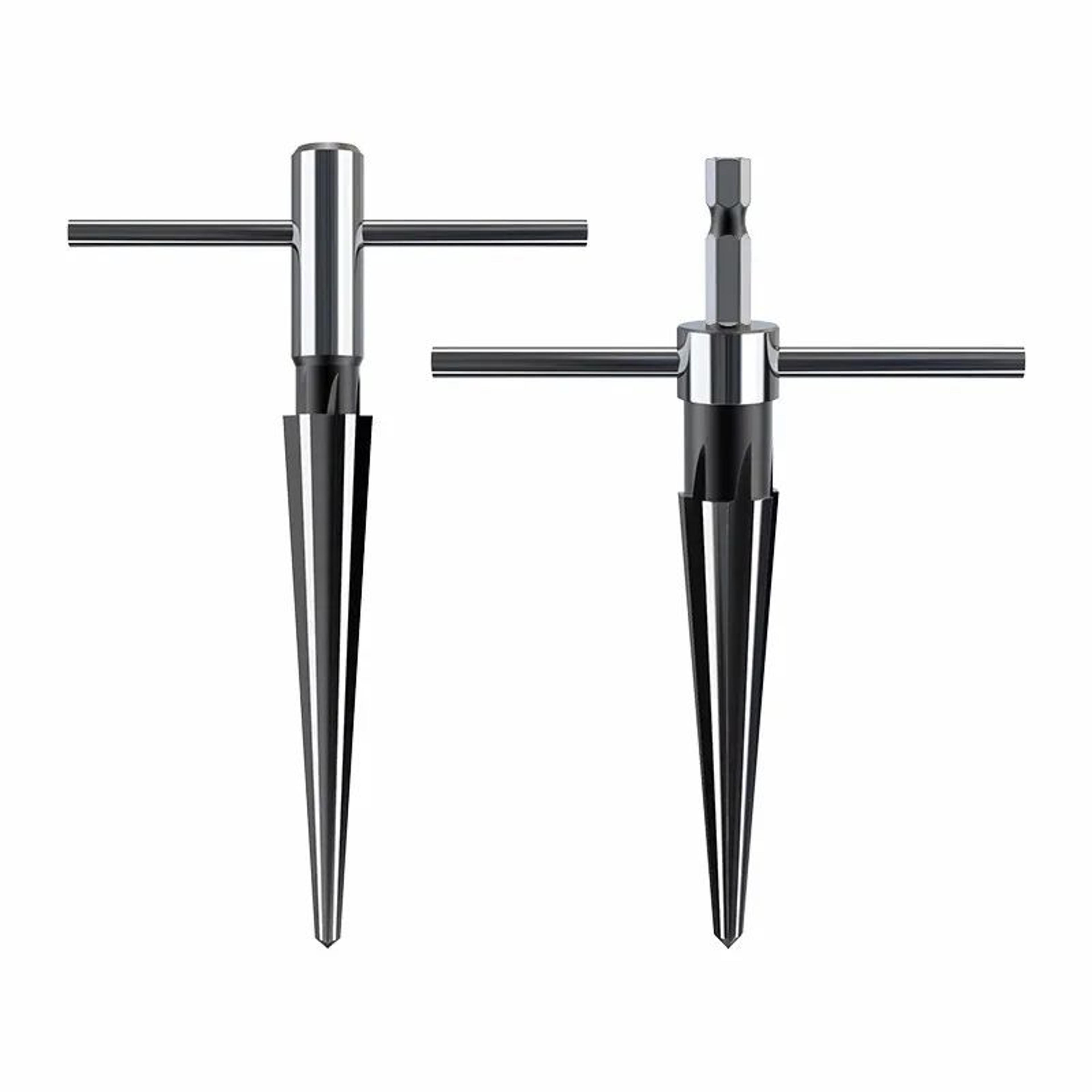 HighCarbon Steel Chamfering Tool Set  Hex Shank Cone Cutter Bits For Wood Metal And Plastic 1